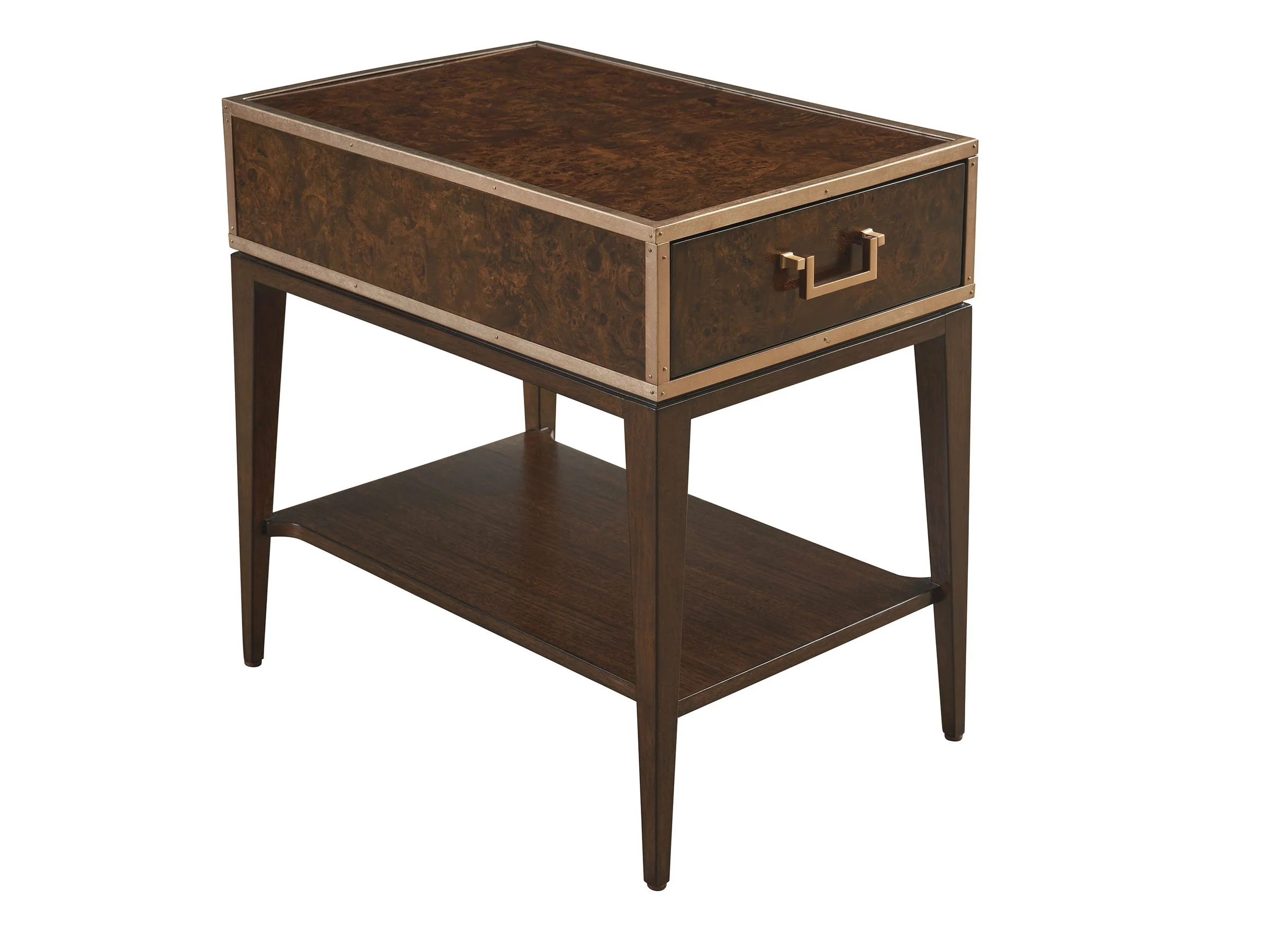 Rendezvous Shelton Box On Stand End Table