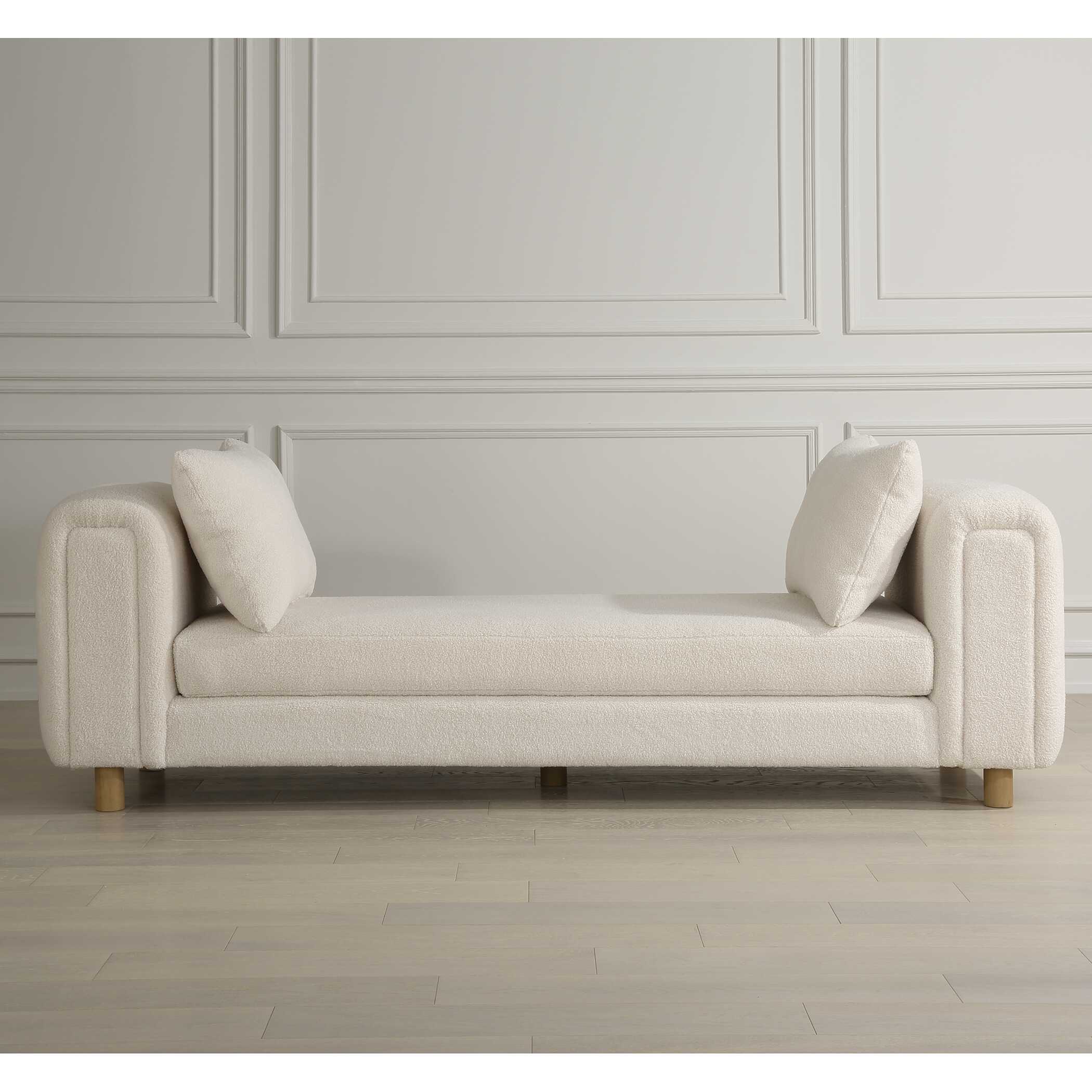 Repose Oversized Ivory Bench - Image 2