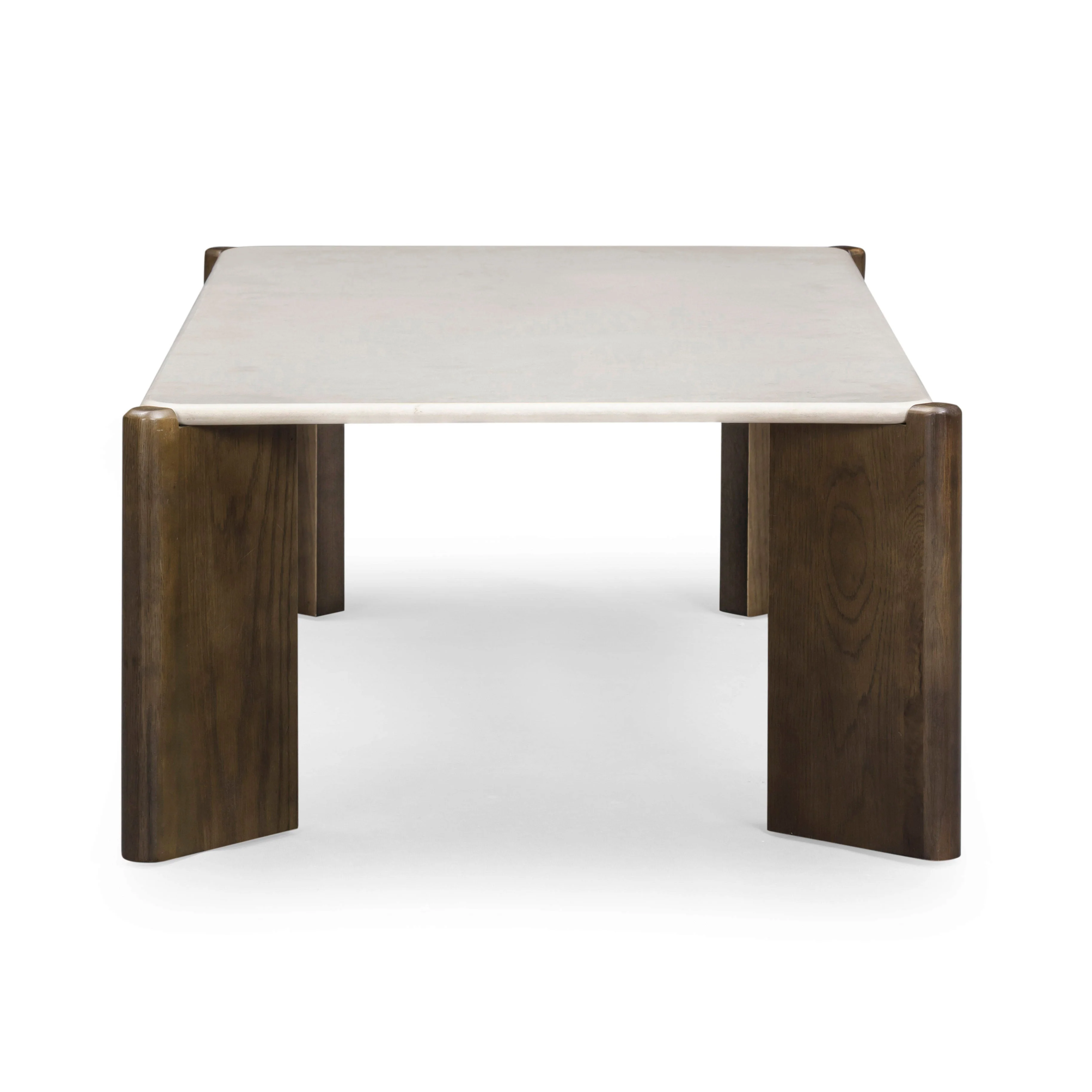 Restis 52" Cream Quartz Rectangular Coffee Table - Image 4