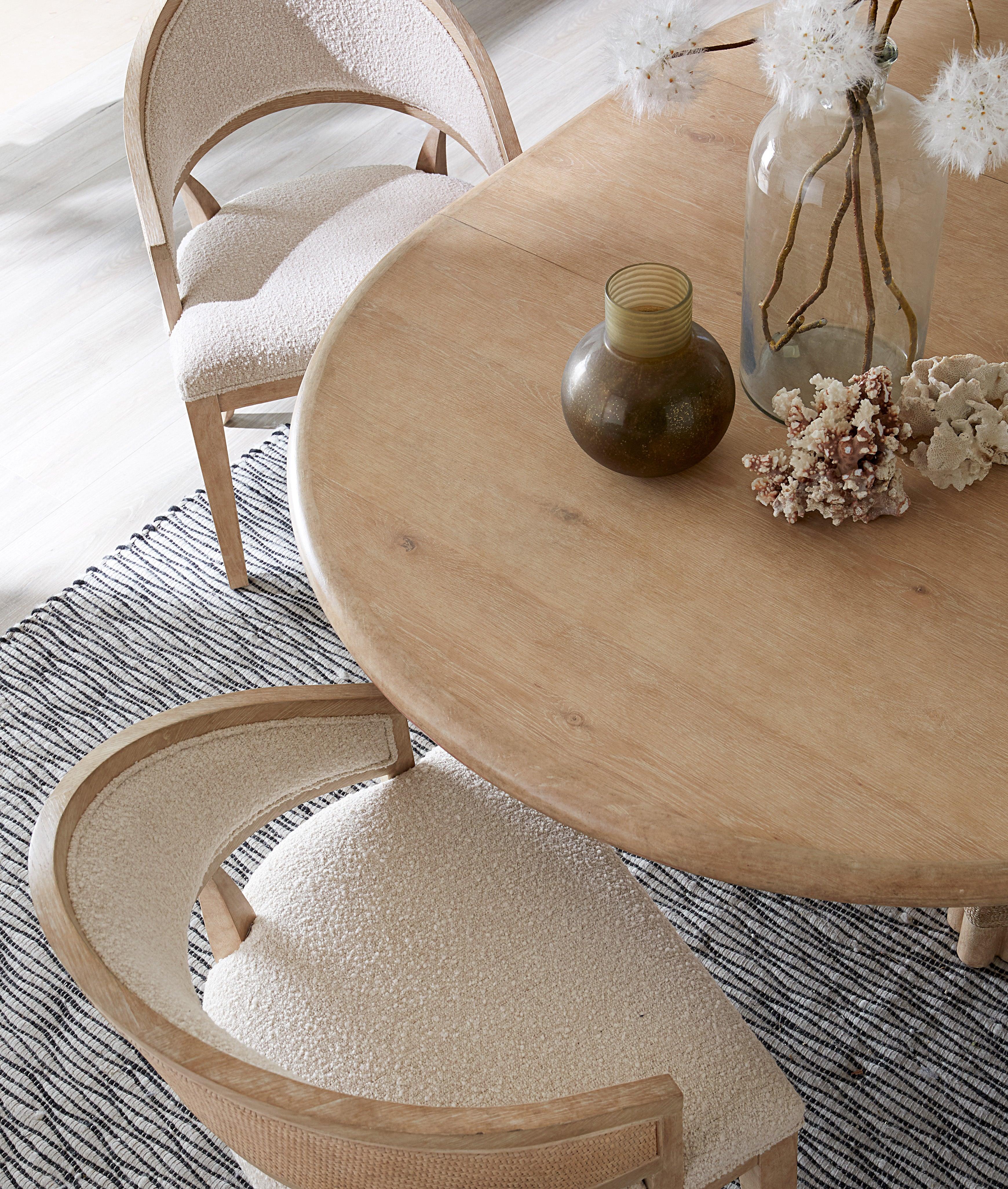 Retreat Pole Rattan Round Dining Table w/1-20in leaf - Image 10