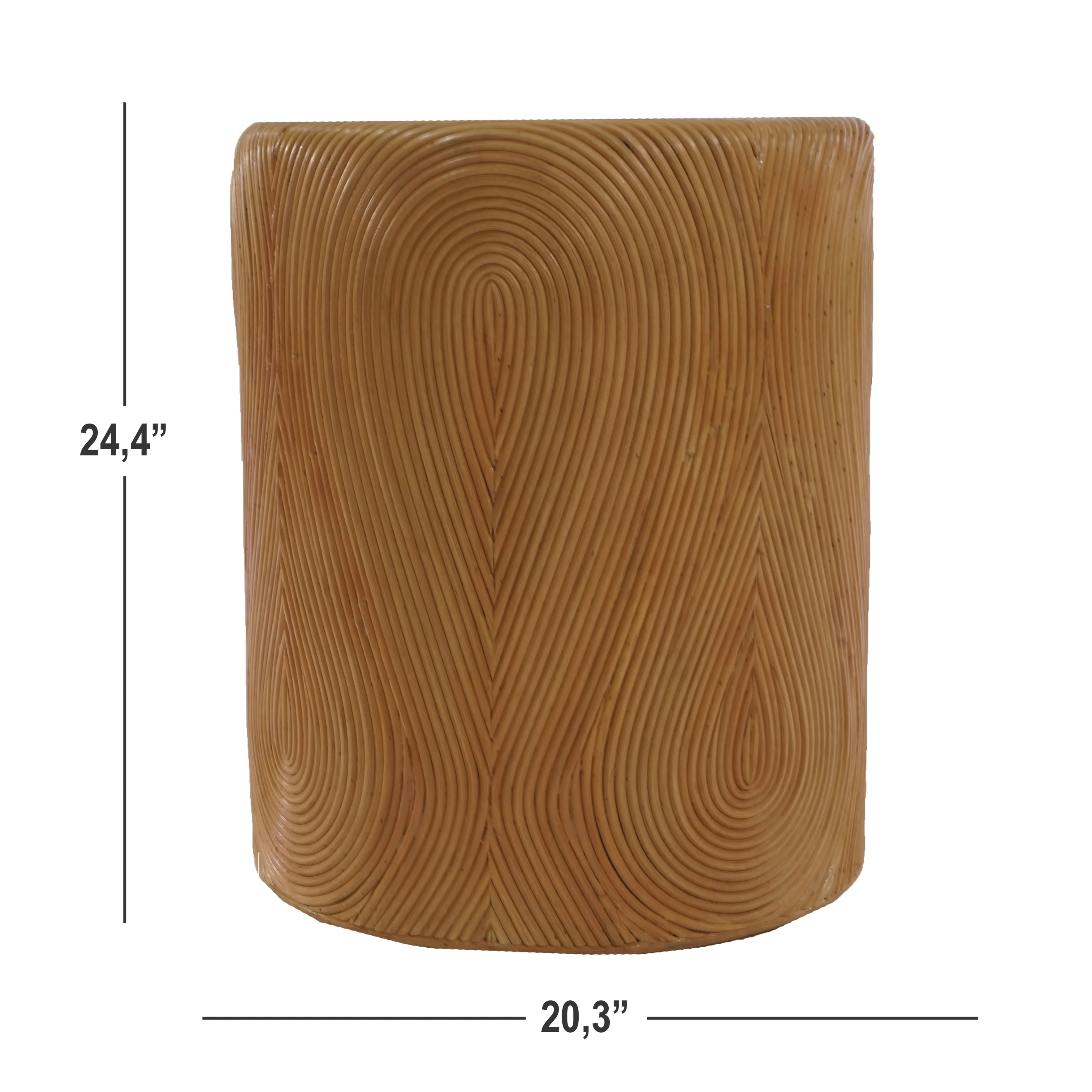 Rhynne Round Rattan Accent Table - Image 5