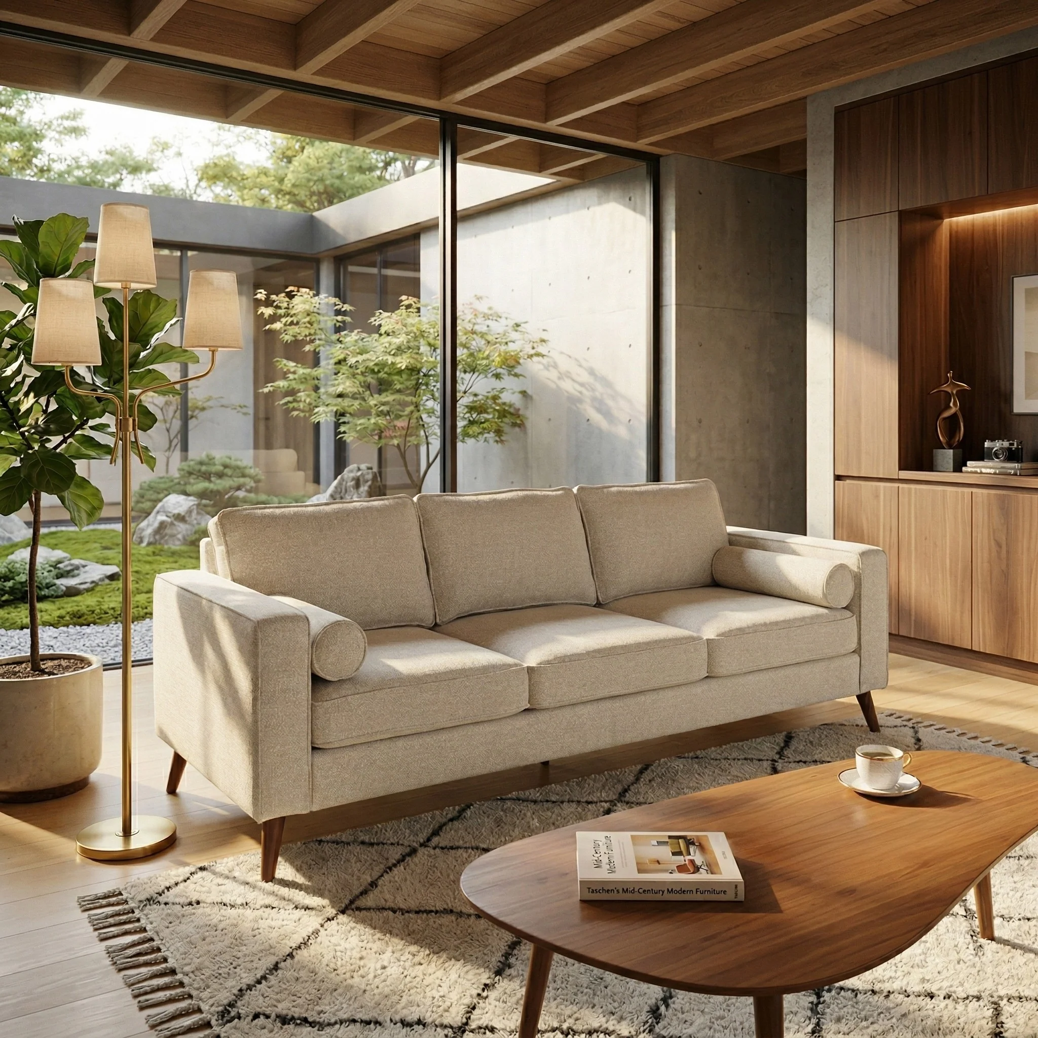 Robertson Chenille 3 Seat Sofa - Image 6