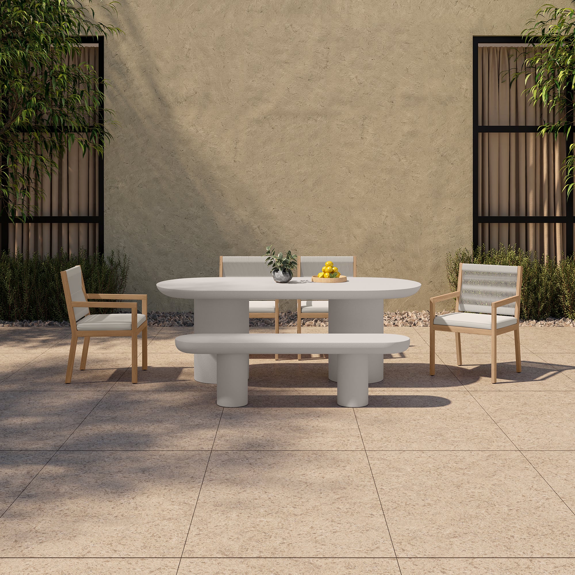 Rocca Dining Table Cream - Image 2