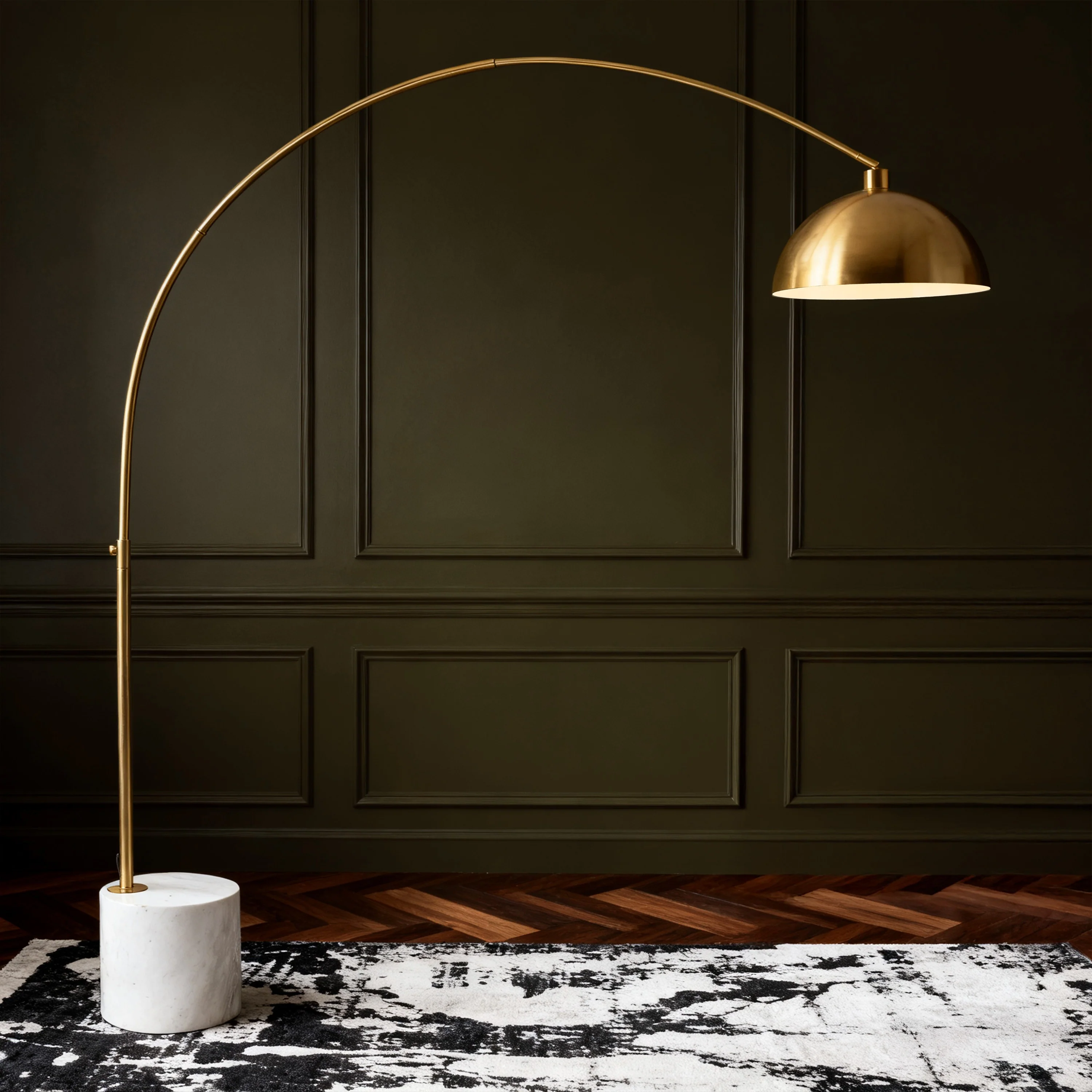 Rosabellina 80" Marble Base Floor Lamp - Image 6