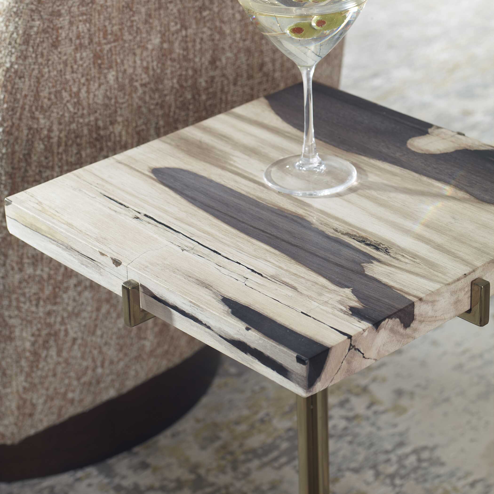 Rowman Petrified Wood Accent Table - Image 6