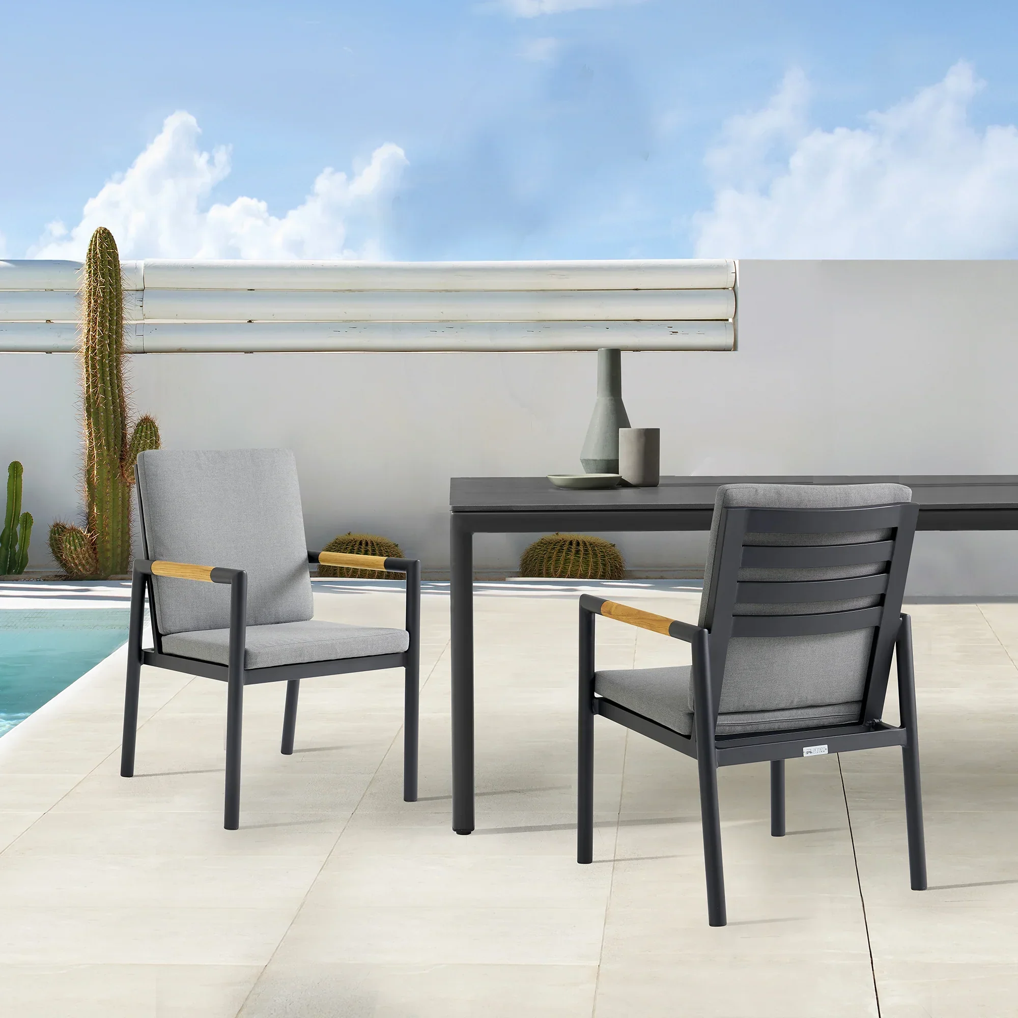 Royal Outdoor Dining Chair - Set of 2 - Image 2