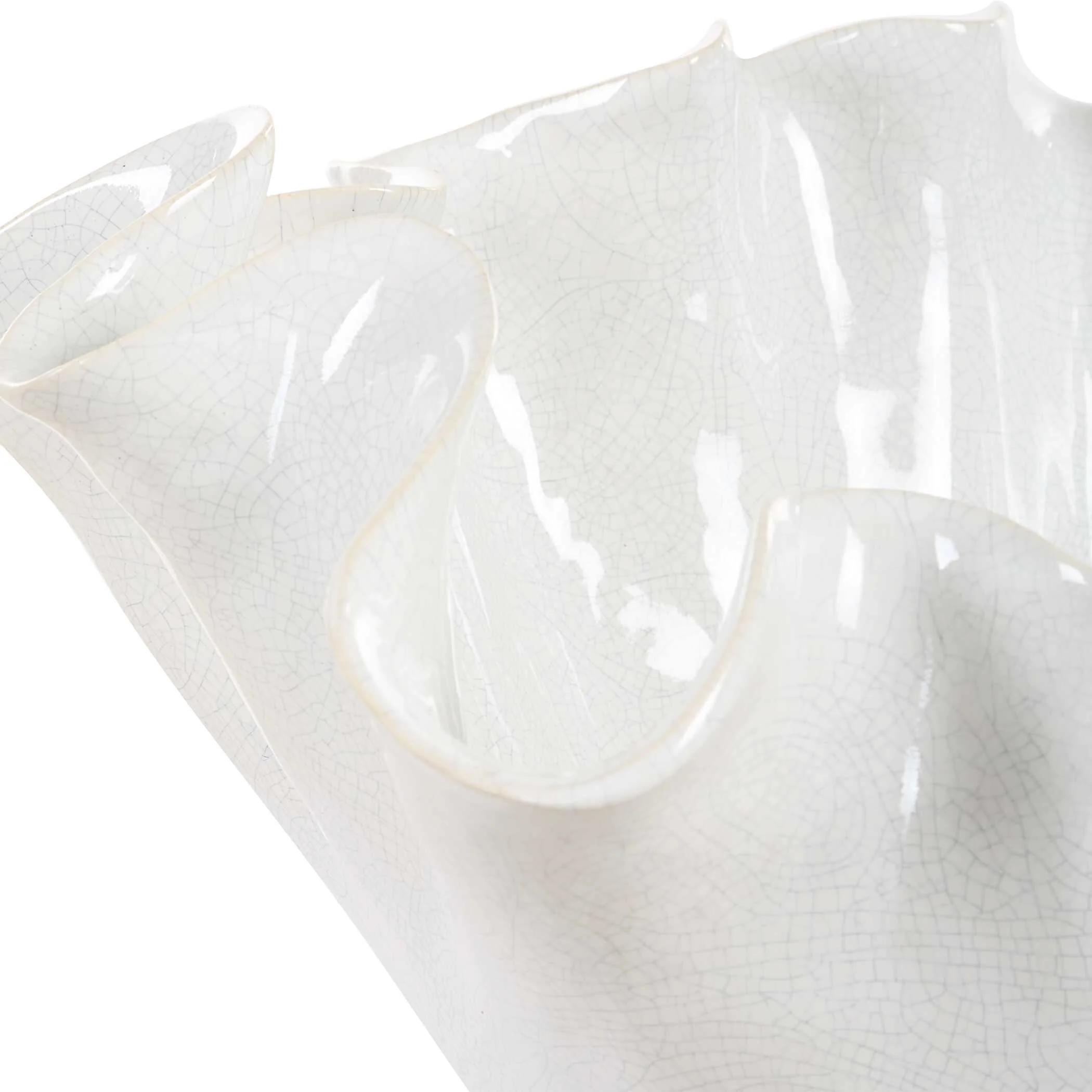 Ruffle White Bloom Bowl - Image 5