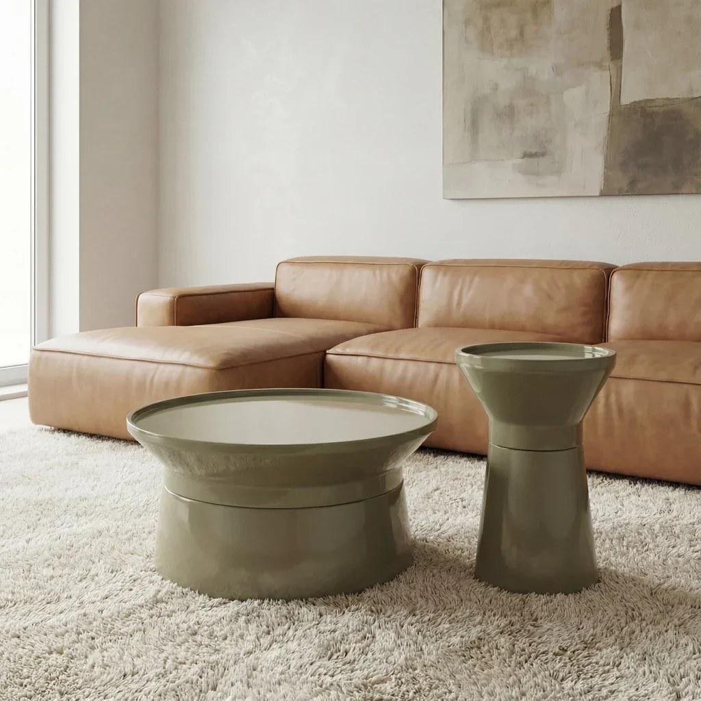 Sabine Enamel Coffee Table - Image 10