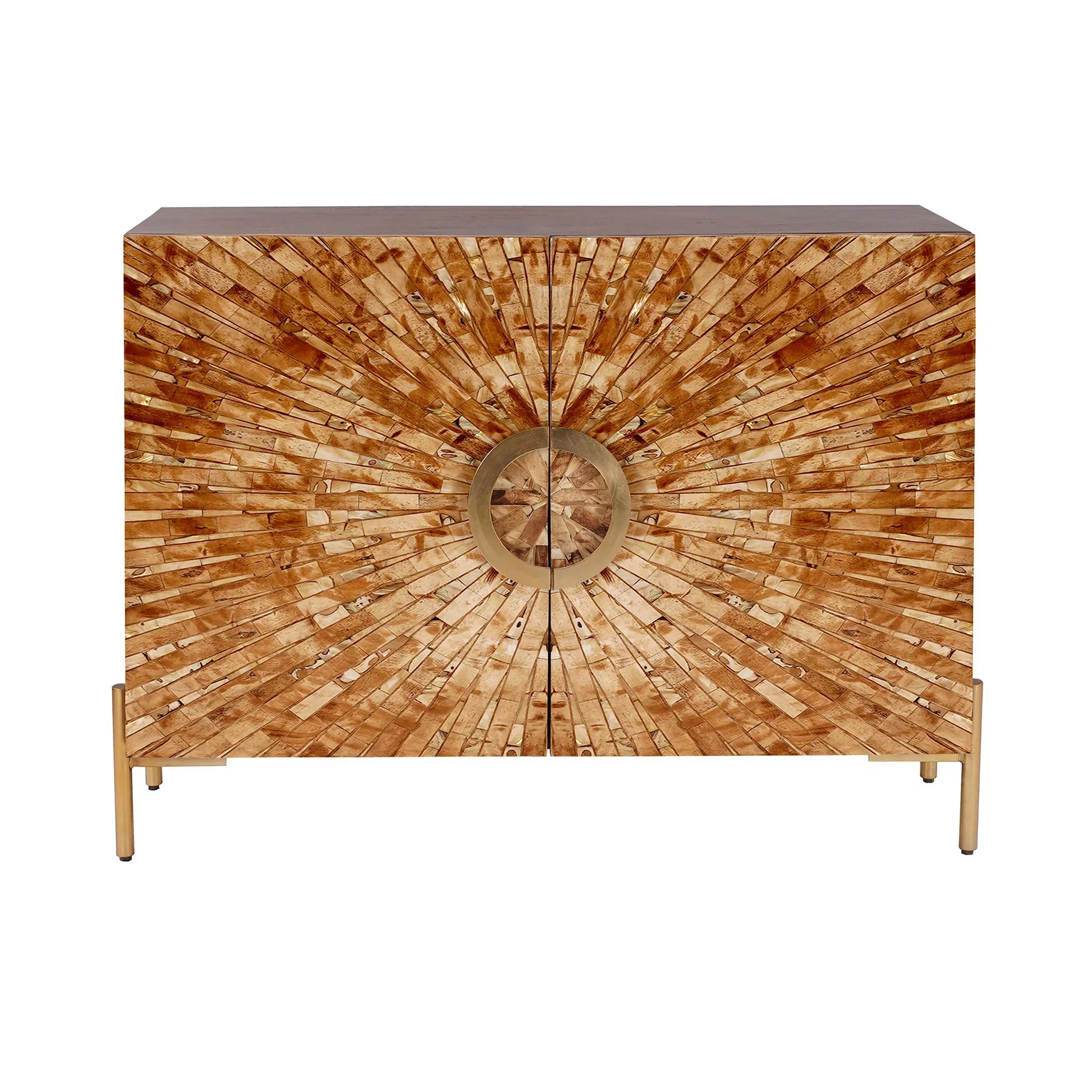 Safari Bone Inlay Two-Door Cabinet - Image 2