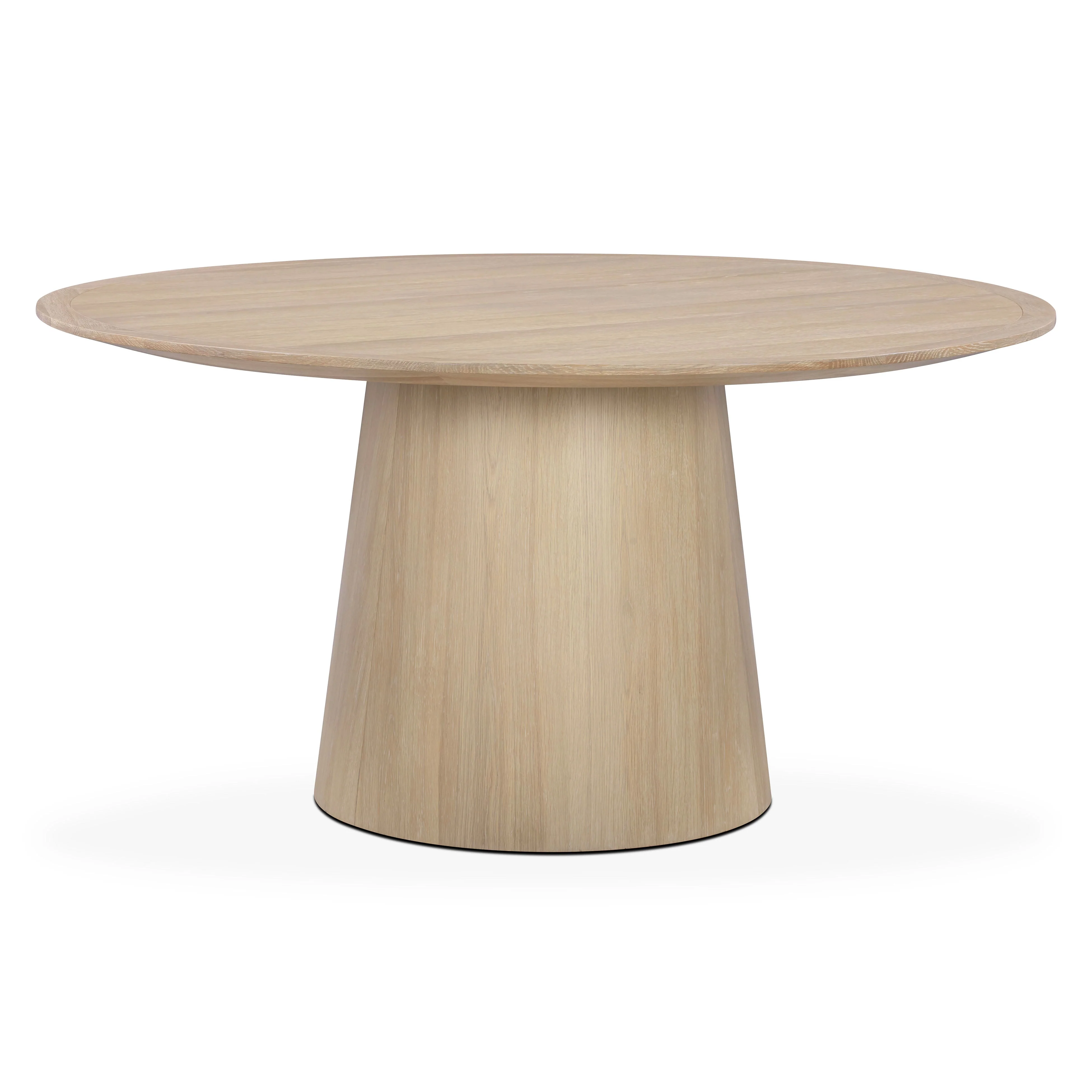 Sahara Round Oak Dining Table (41"-60") - Image 7