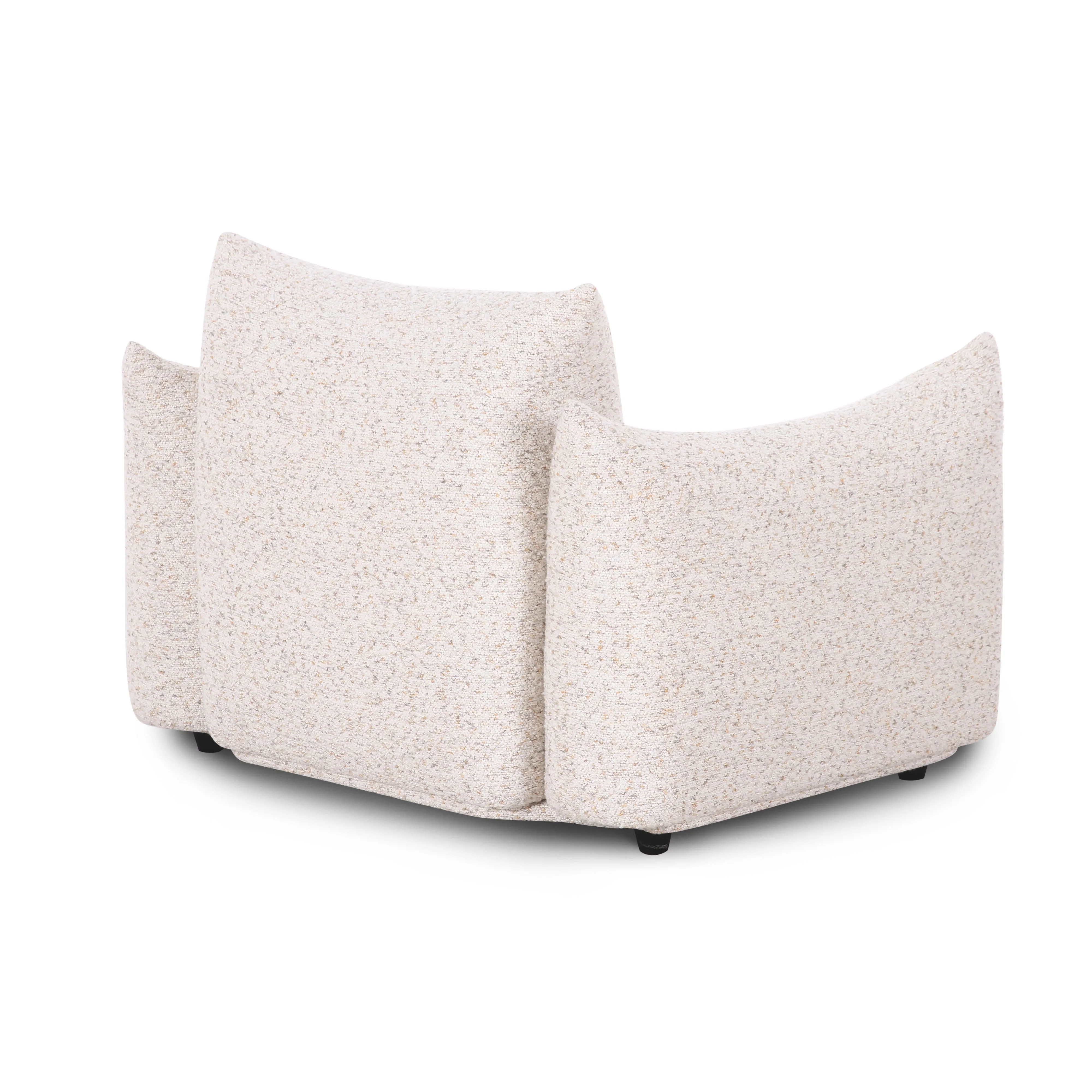 Saint Tropez Nubby Fabric Armchair in Sand - Image 3