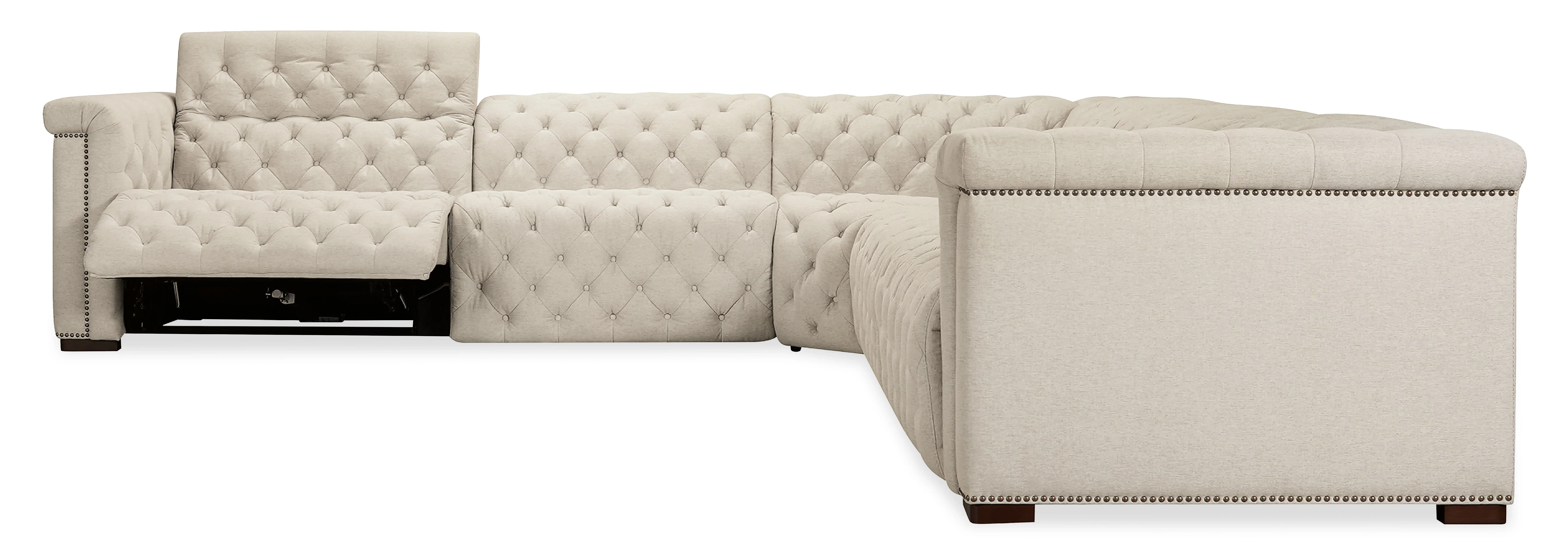 Savion Deux 5 Seat Sectional with Four Power Recliners and Six Power Headrests - Image 7