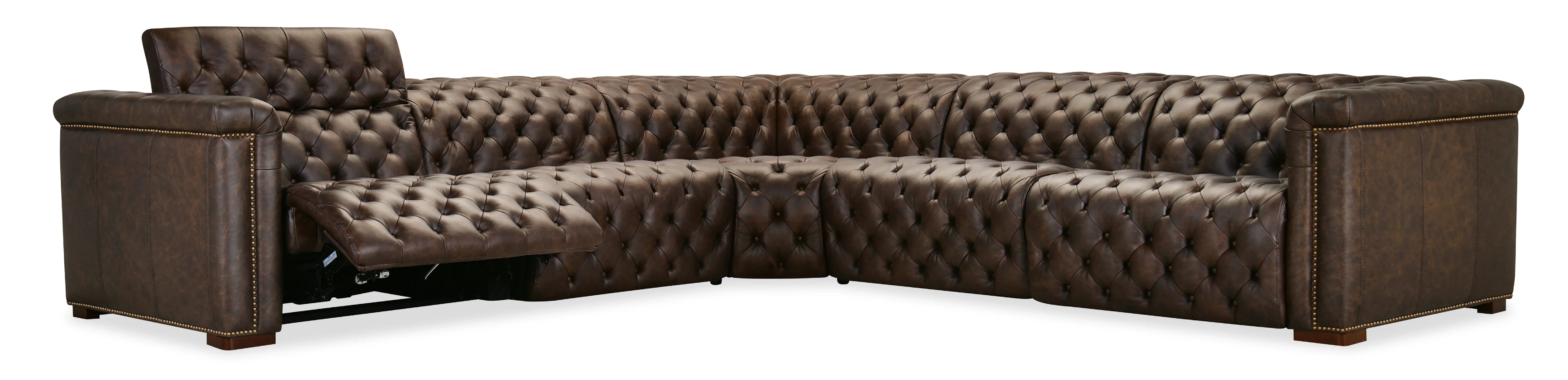 Savion Deux 5 Seat Sectional with Three Power Recliners and Six Power Headrests - Image 14