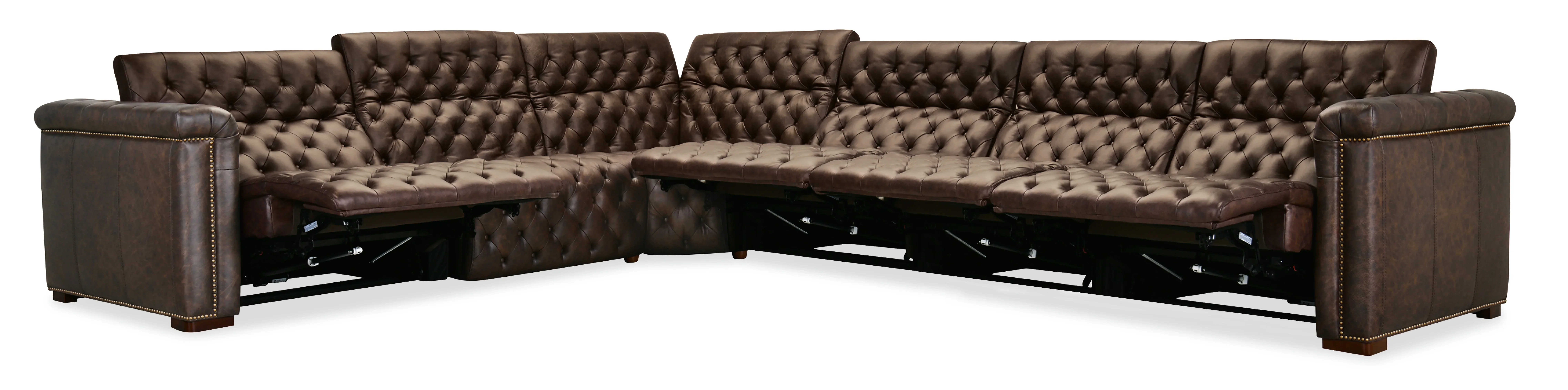 Savion Deux 6 Seat Sectional with Four Power Recliners and Seven Power Headrests - Image 12