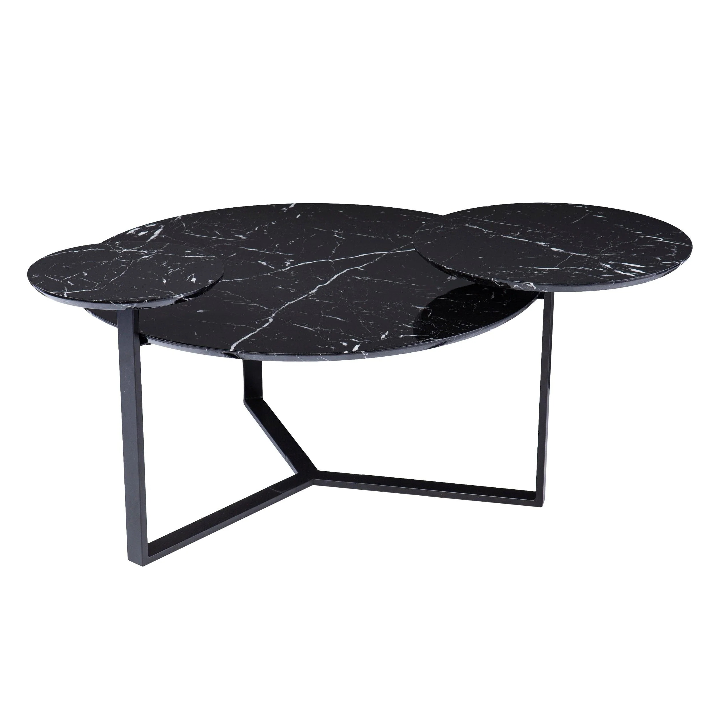 Saxelby Faux Marble Cocktail Table - Image 4