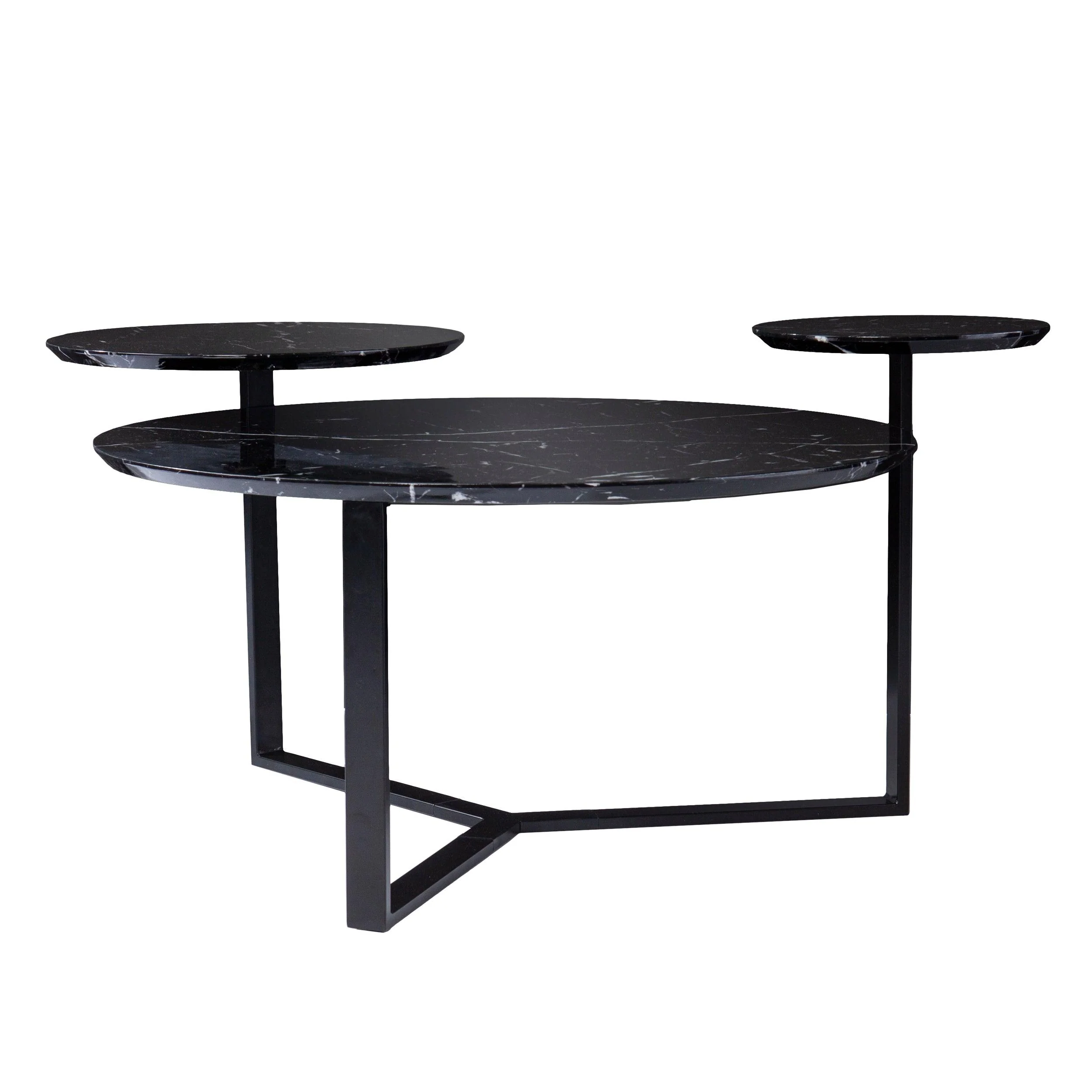 Saxelby Faux Marble Cocktail Table - Image 5