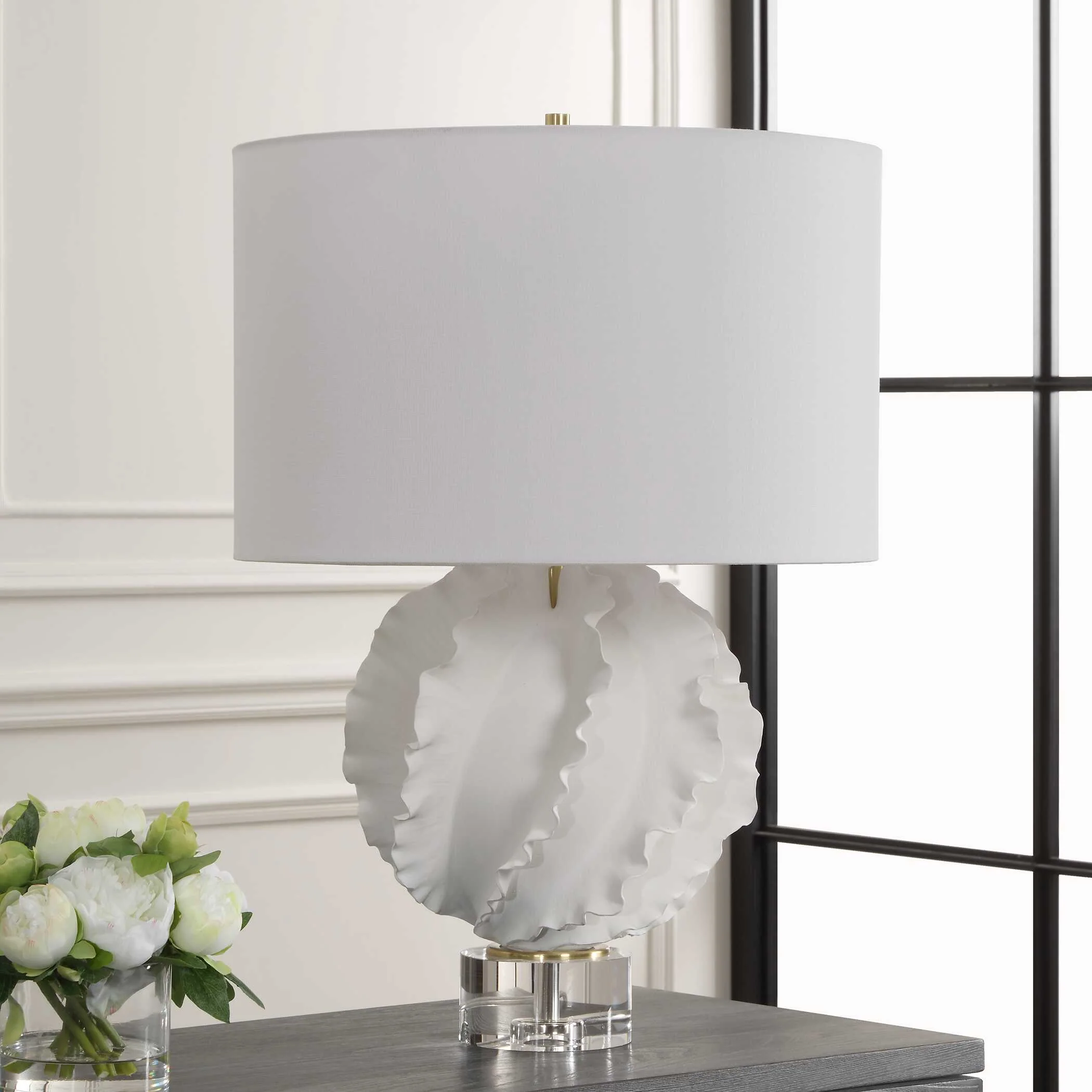 Saylor White Table Lamp - Image 3
