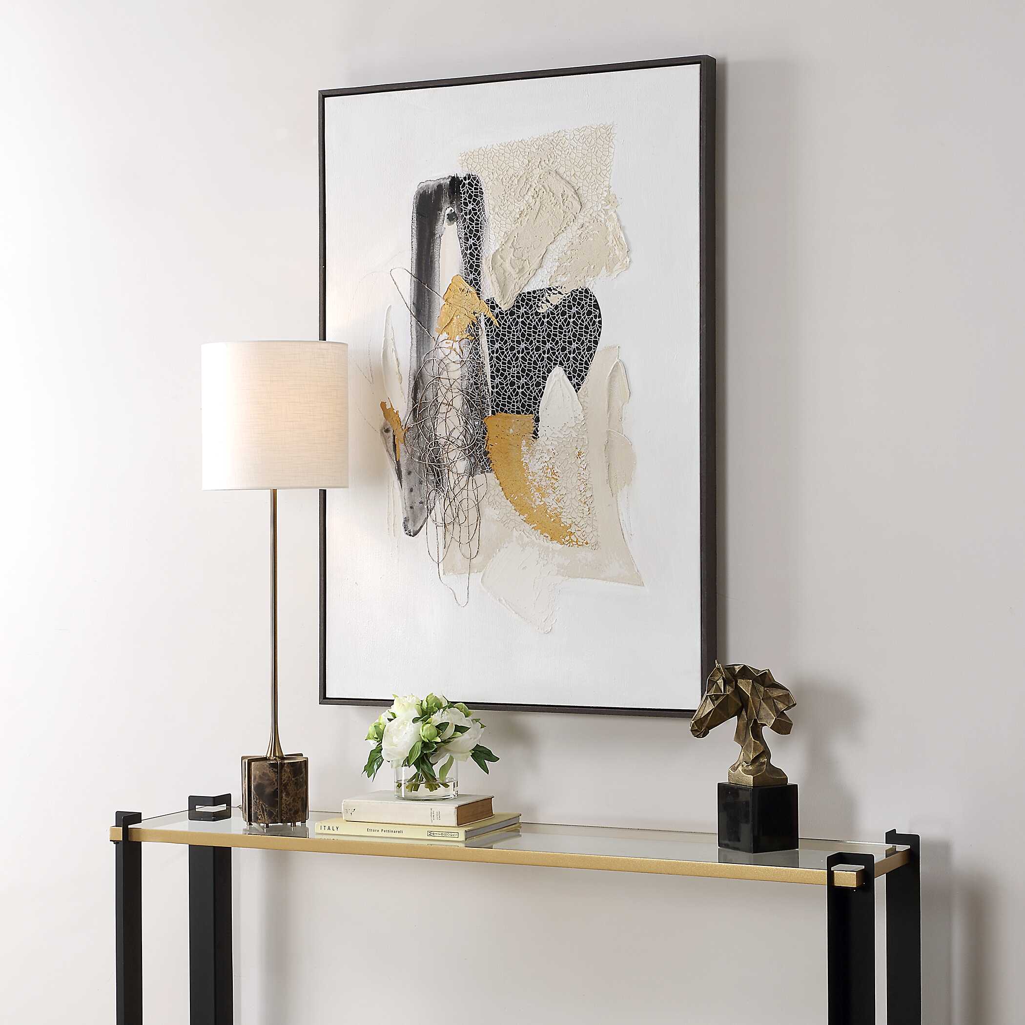 Scatter Abstract Hand Painted Canvas Art - Image 3