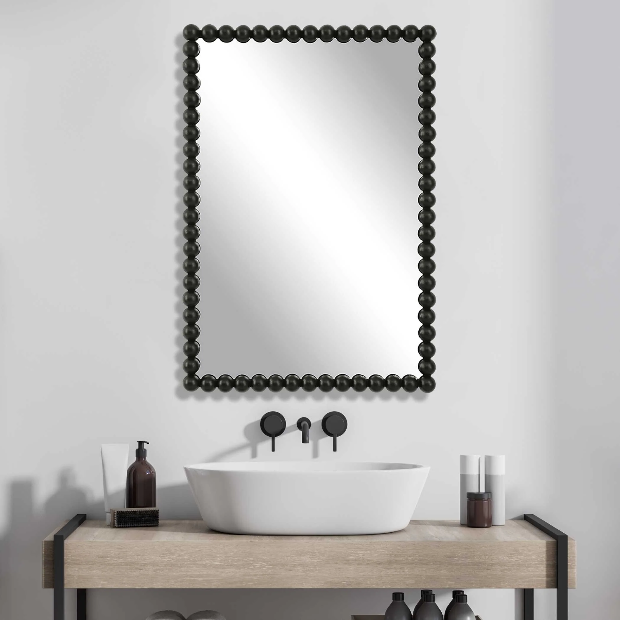 Serna Black Vanity Mirror - Image 2