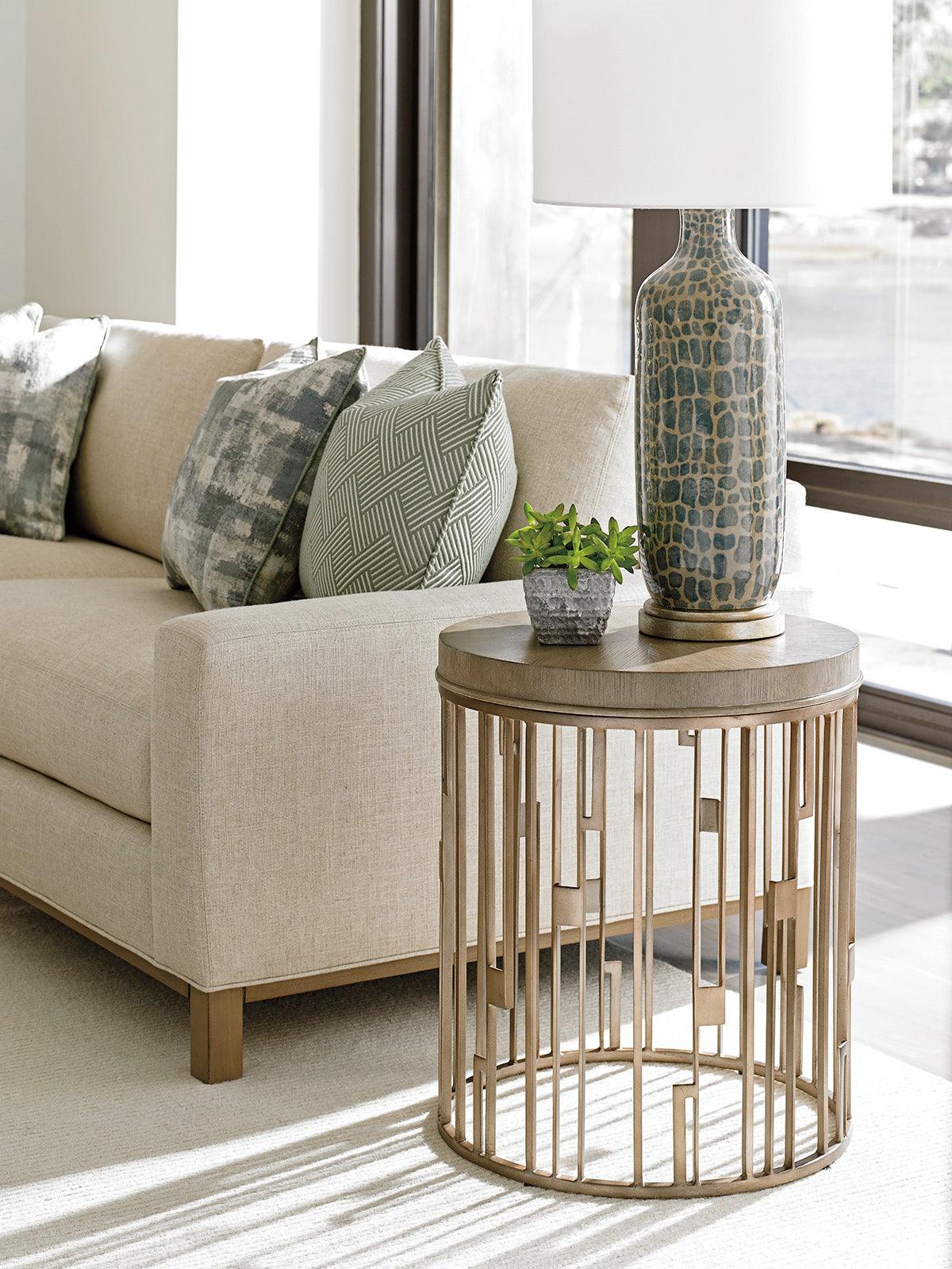 Shadow Play Studio Round Accent Table - Image 2