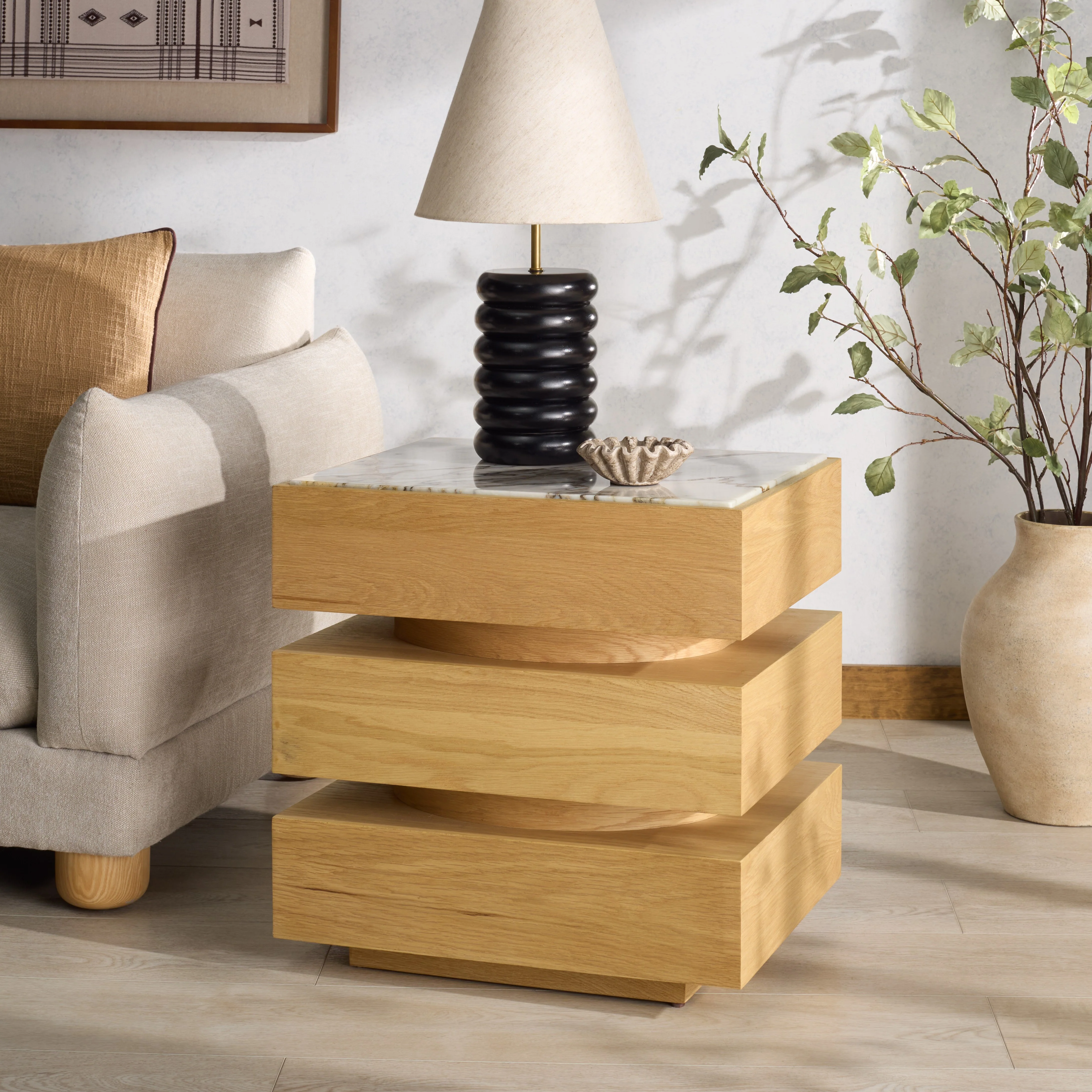 Shayrina Marble Accent Table - Image 2