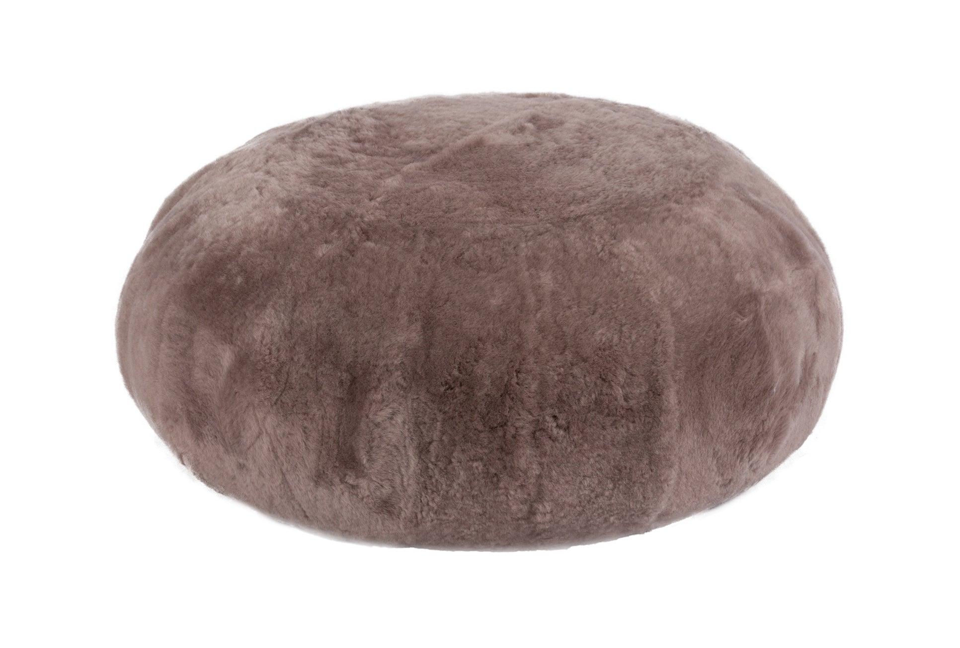 Shearling Round Ottoman