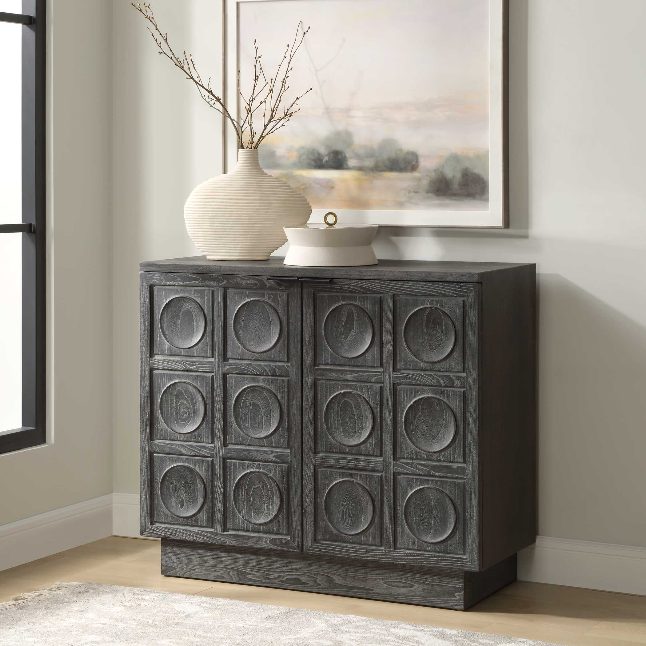Shelby 2 Door Ebony Stained Cabinet - Image 3