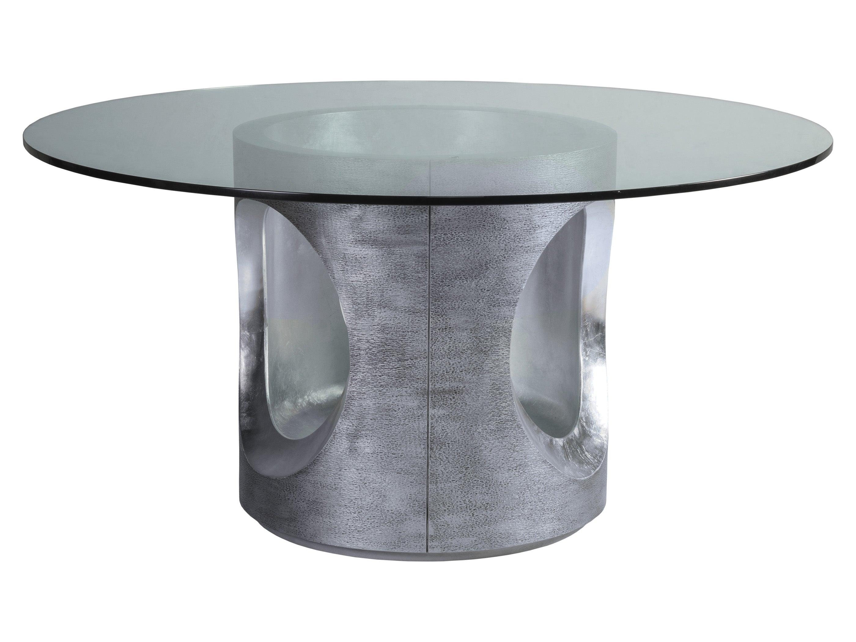 Signature Designs Circa Round Dining Table With Glass Top