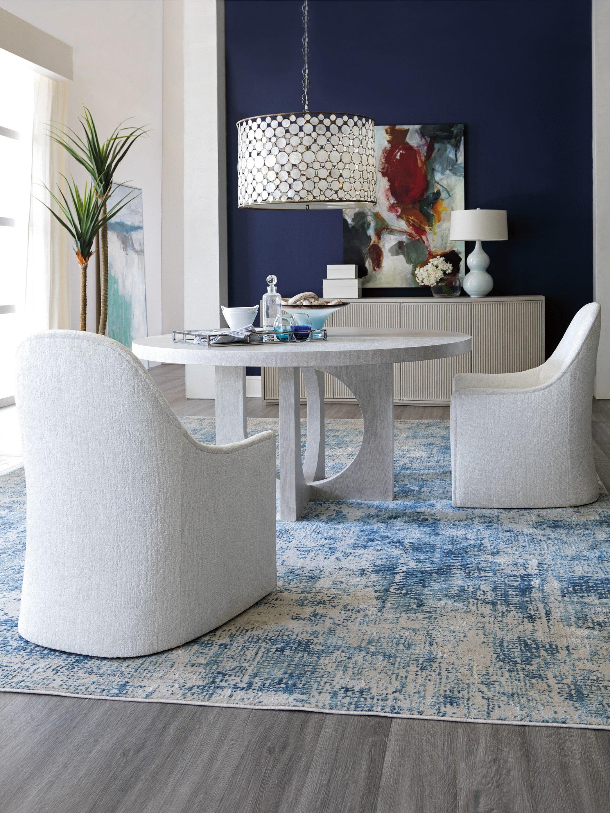 Signature Designs Misty Gray Apostrophe Round Dining Table - Image 2