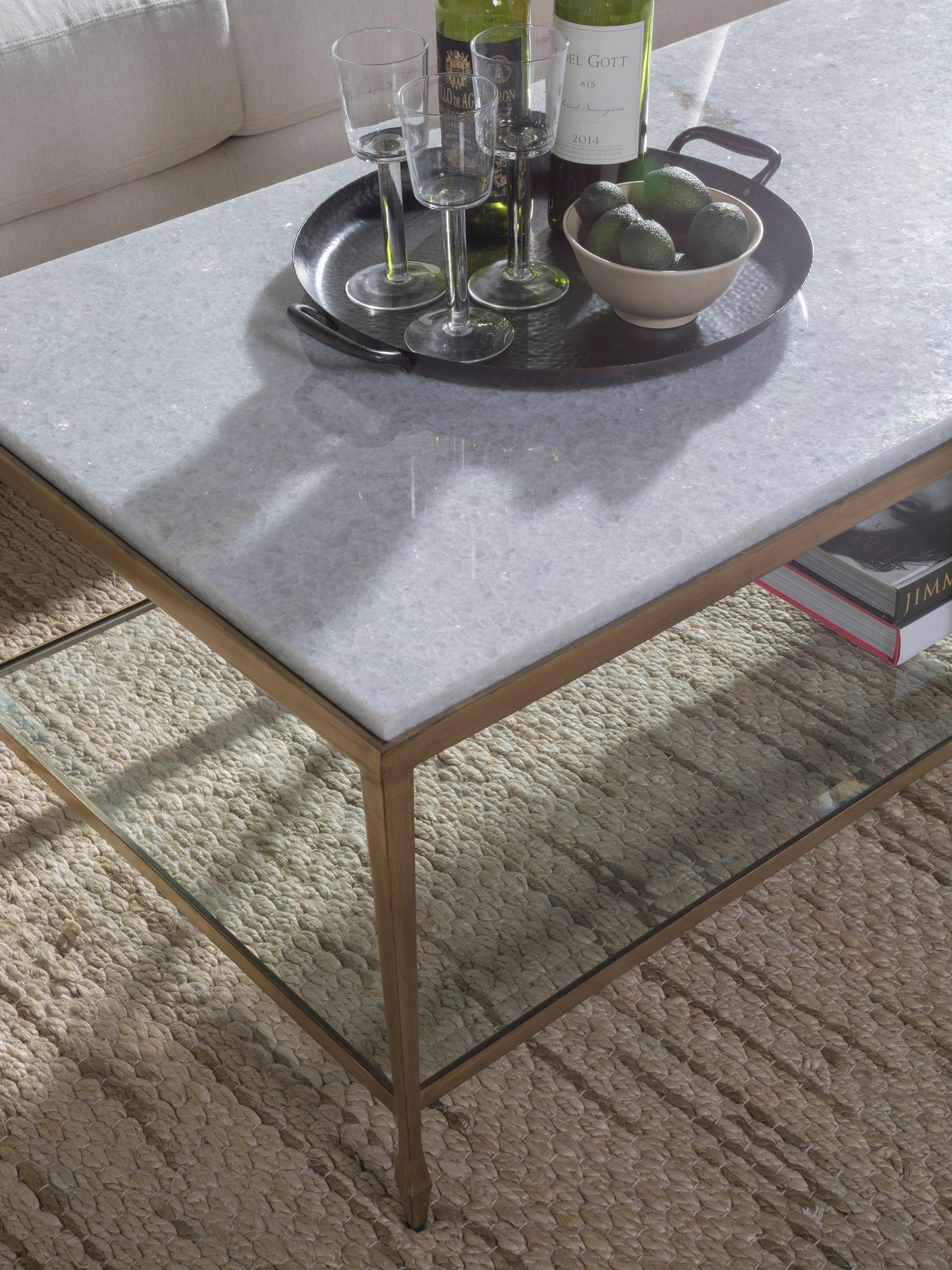 Signature Designs Sashay Gold Rectangular Cocktail Table - Image 2