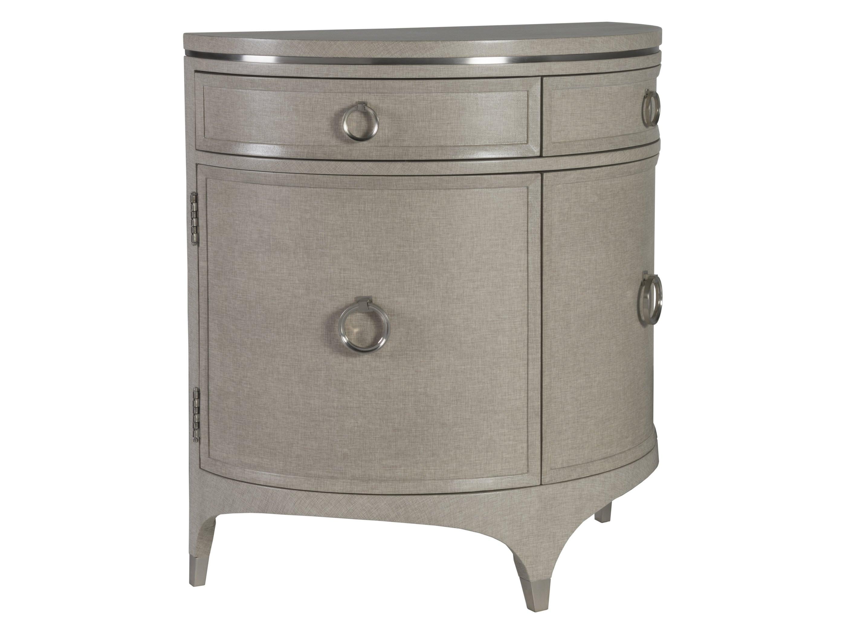 Signature Designs Zeitgeist Linen Demilune Cabinet