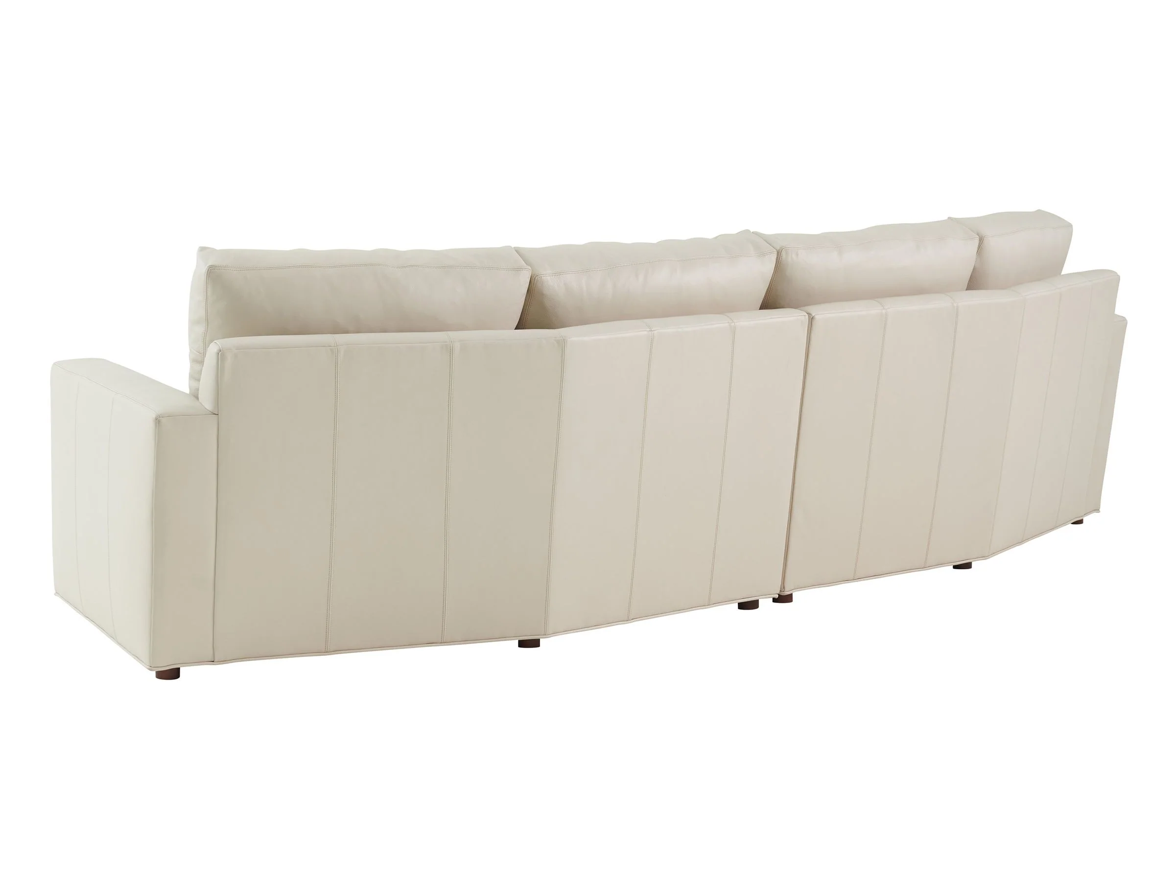 Silverado Ashbury Ivory Leather Sectional - Image 3