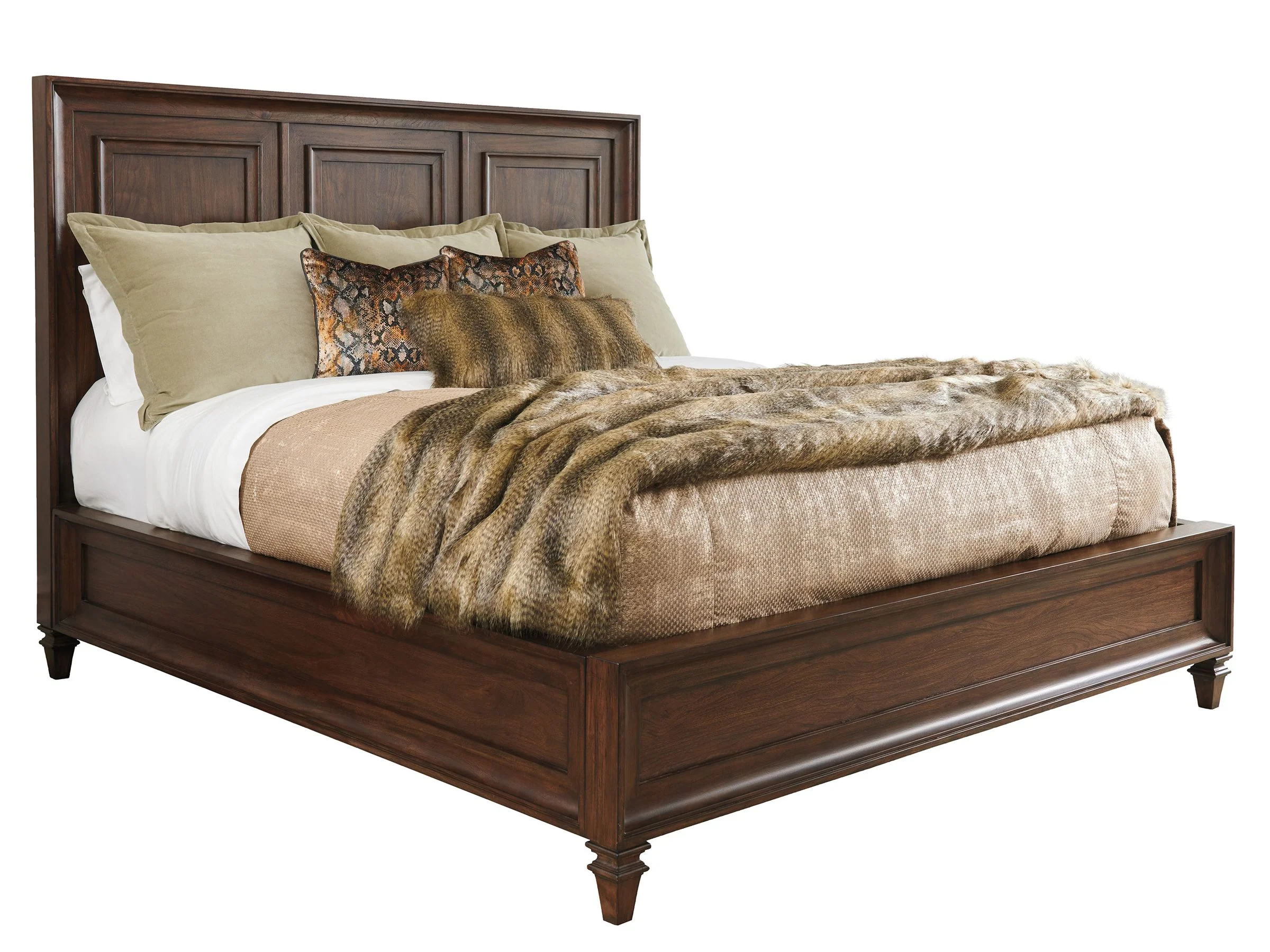Silverado Walnut Creek Wood Panel Bed Queen