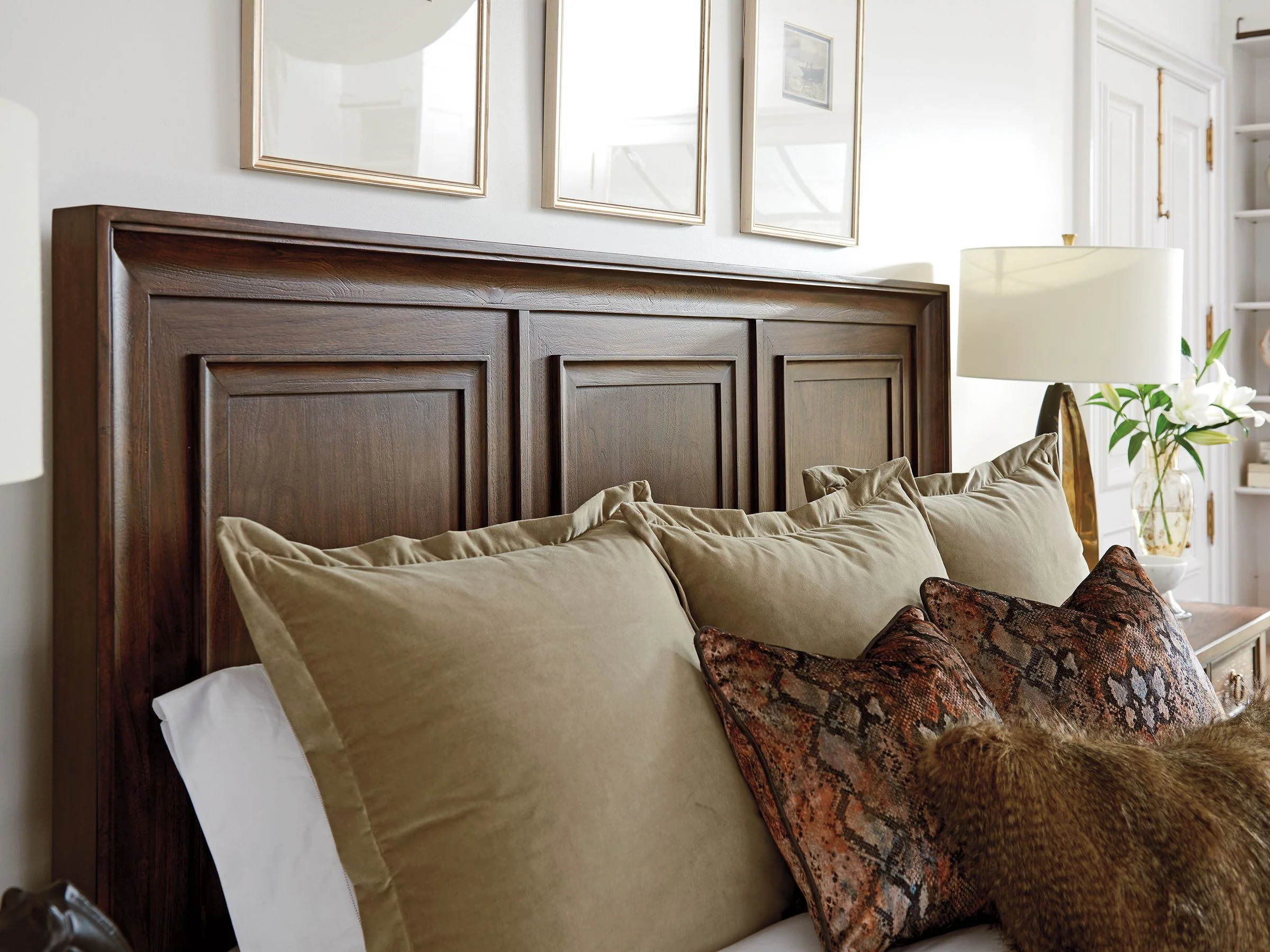 Silverado Walnut Creek Wood Panel Bed King - Image 6