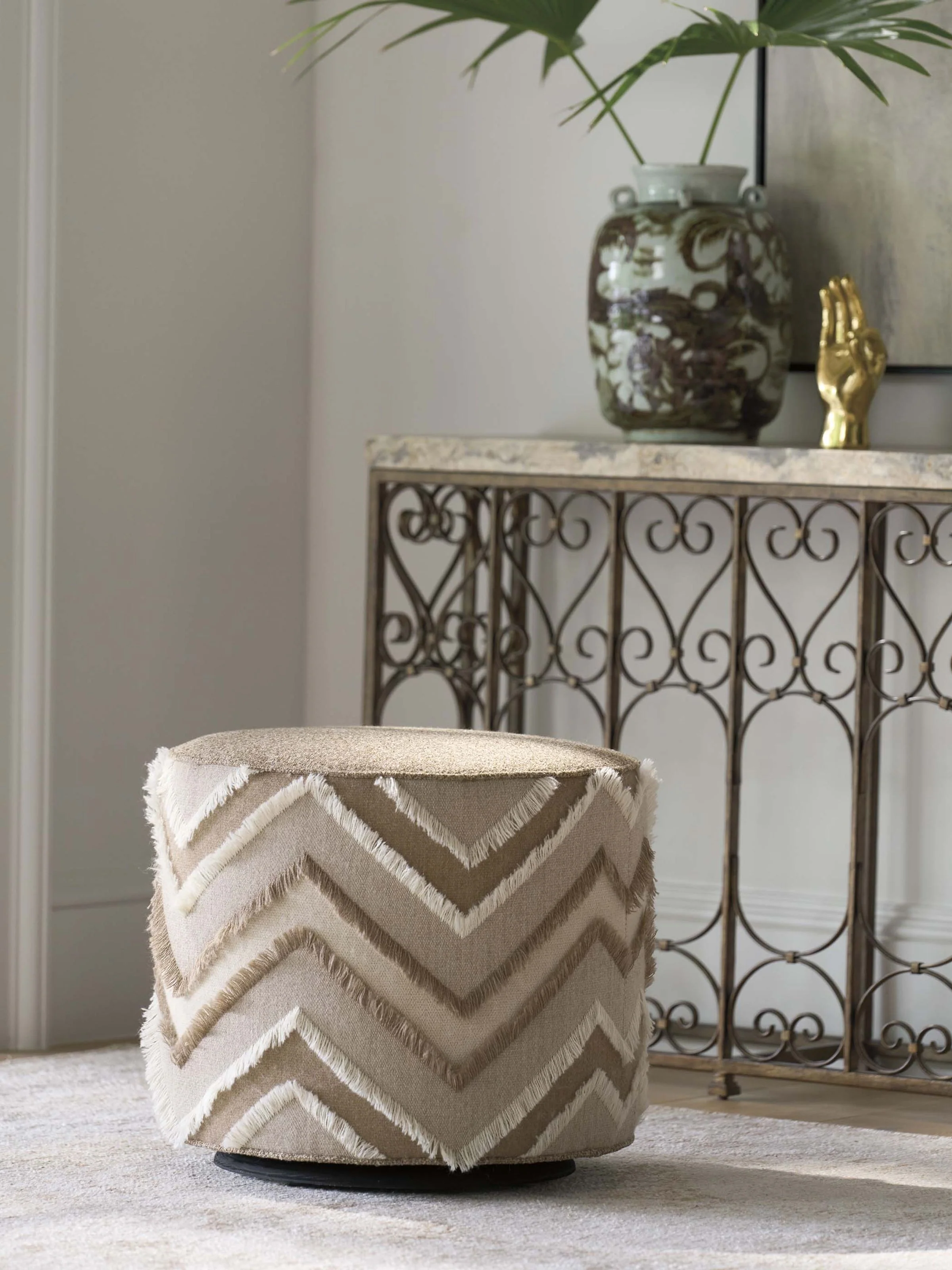 Silverado Waverly Swivel Ottoman - Image 4