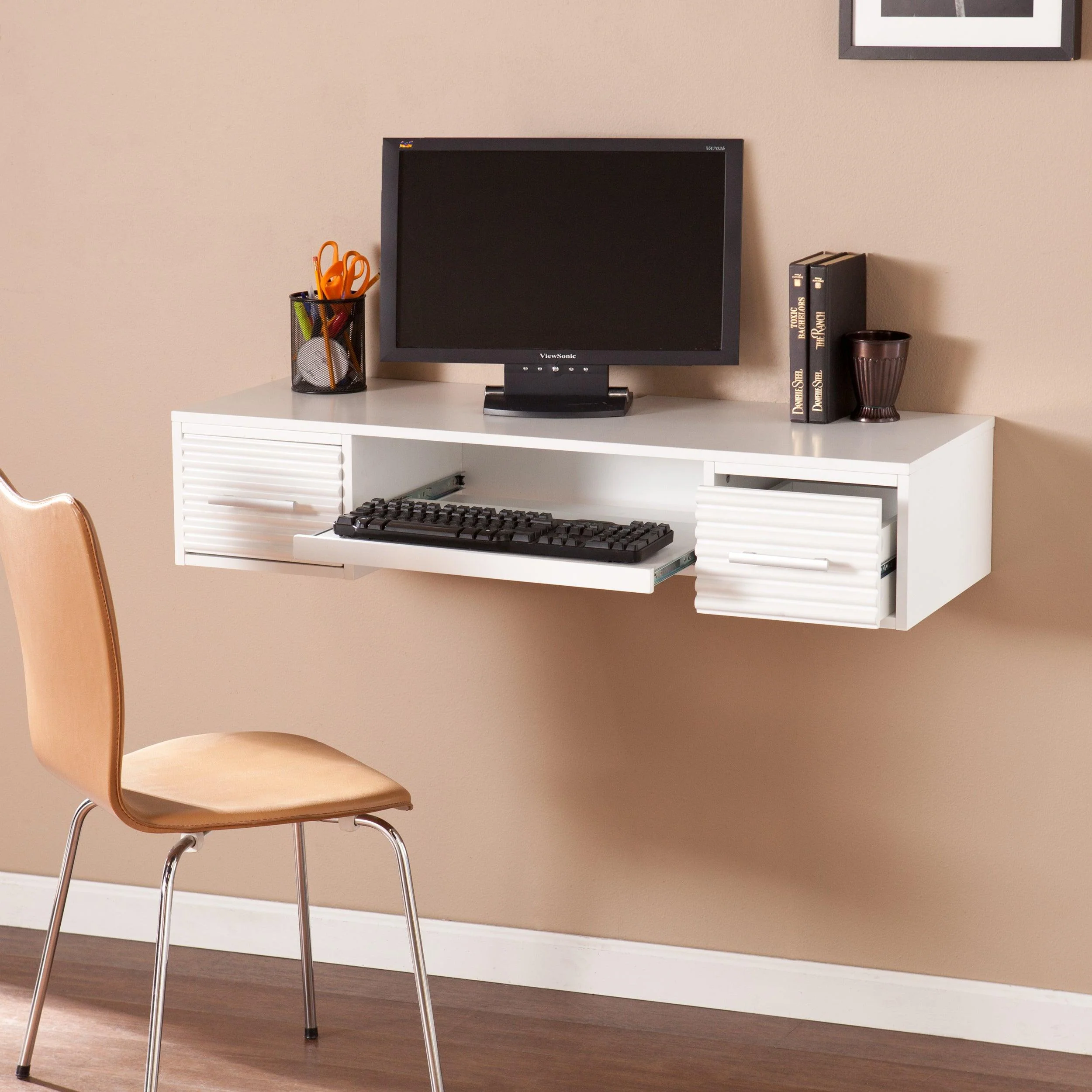Simon Wall Mount Desk - White - Image 2