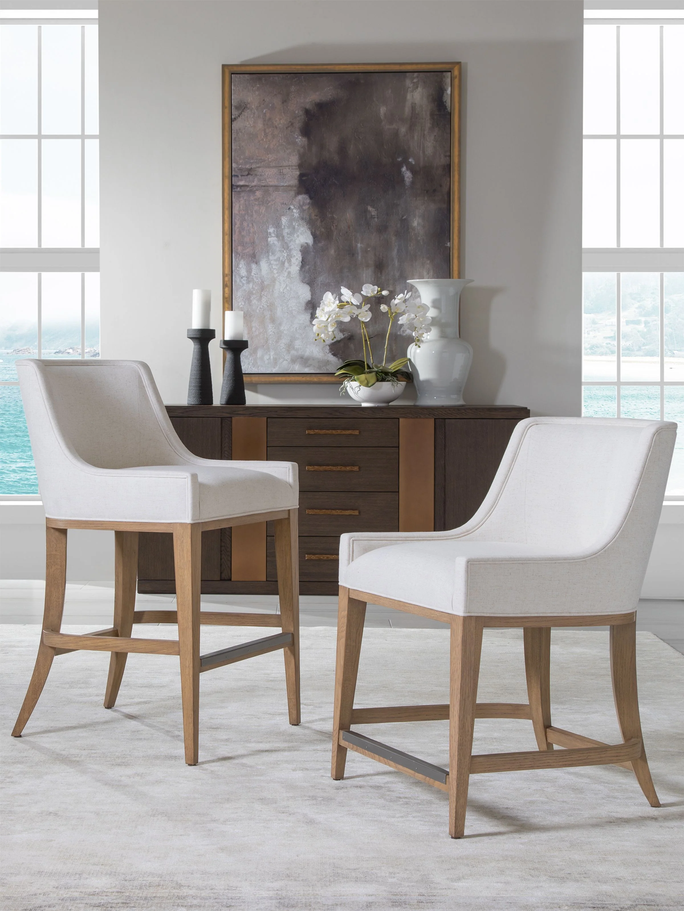 Simpatico Simpatico Upholstered Counter Stool - Image 2