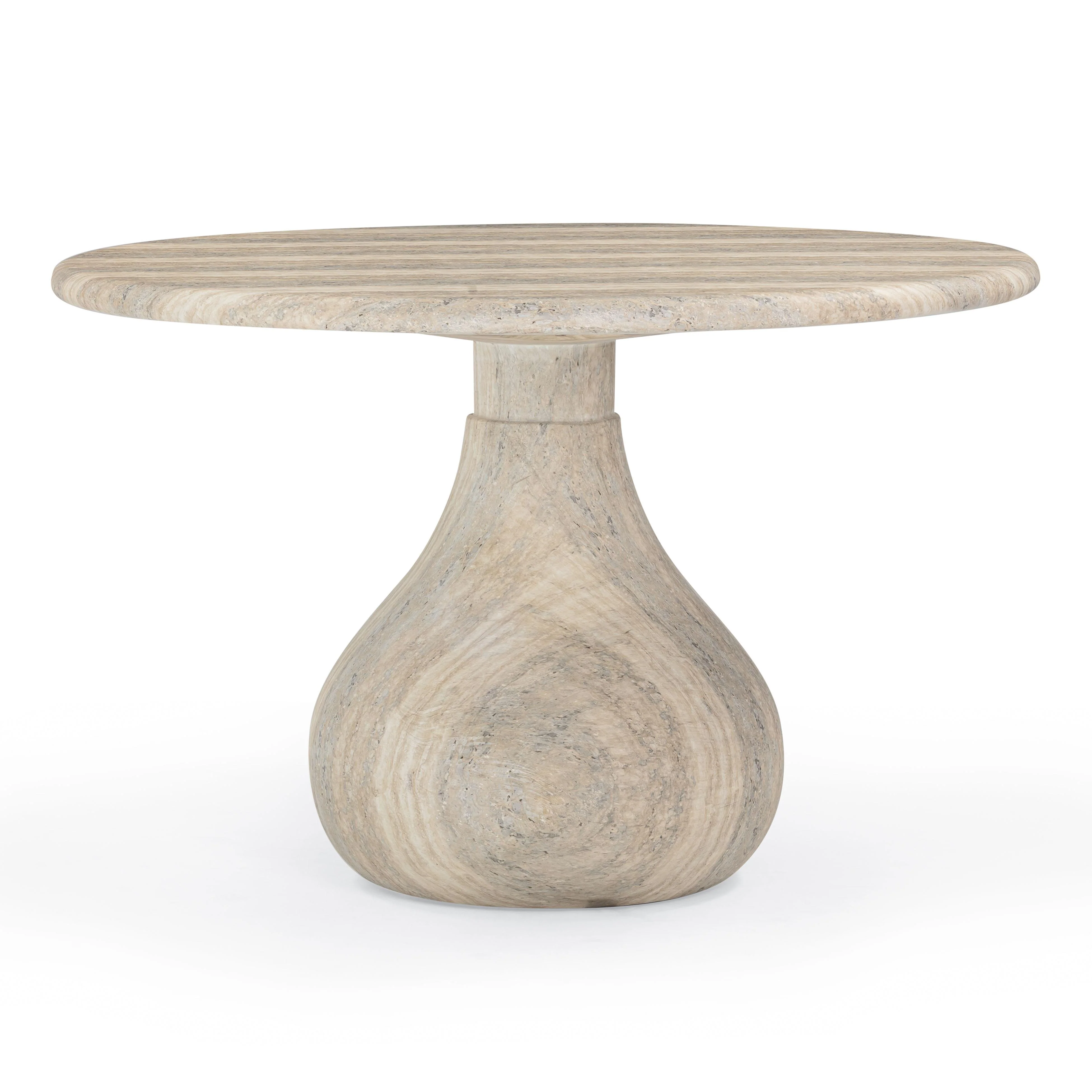 Smooch 47" Concrete Indoor/Outdoor Round Dining Table - Image 7