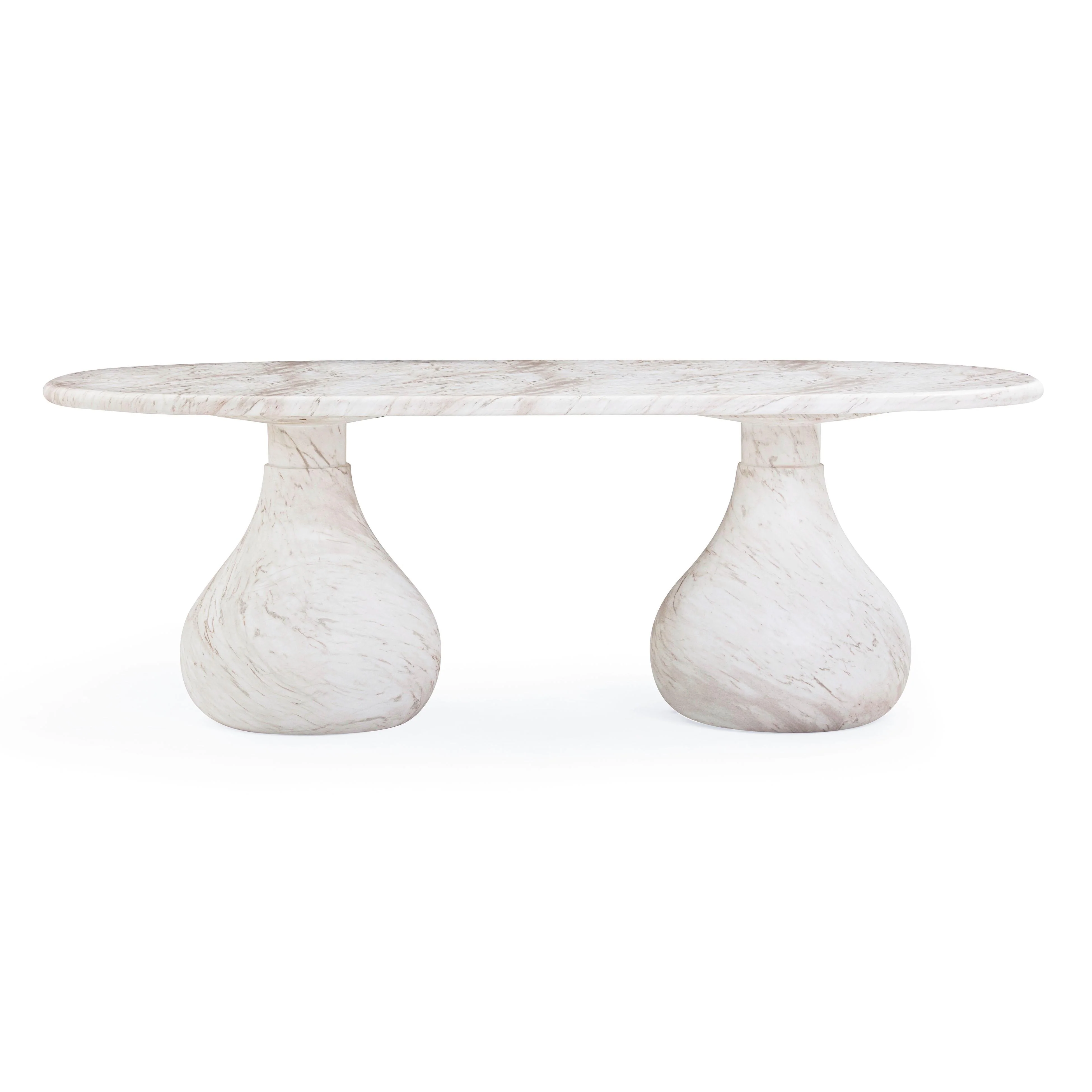 Smooch 87" Concrete Indoor/Outdoor Dining Table - Image 3