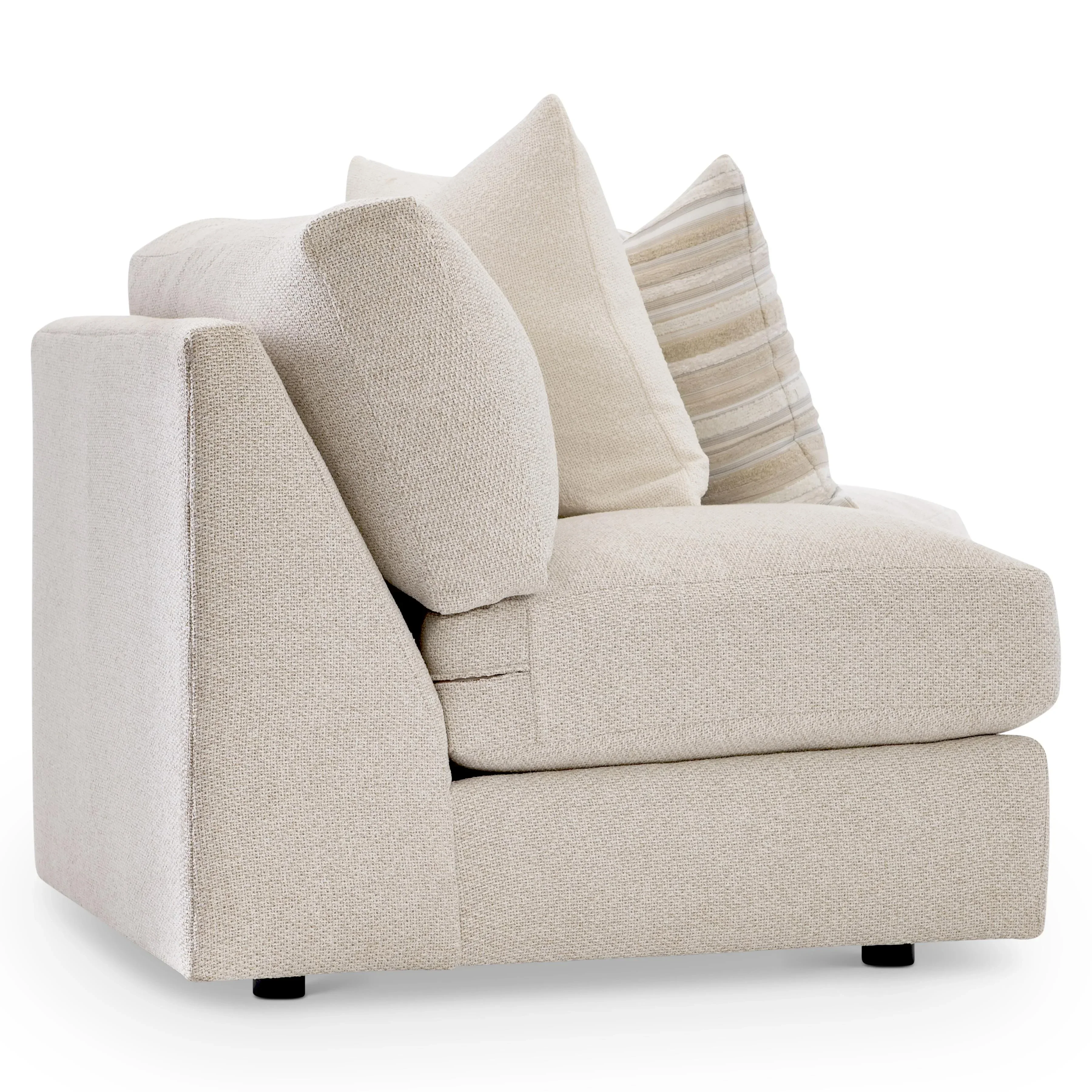 Soleil Fabric Armless Loveseat - Image 2