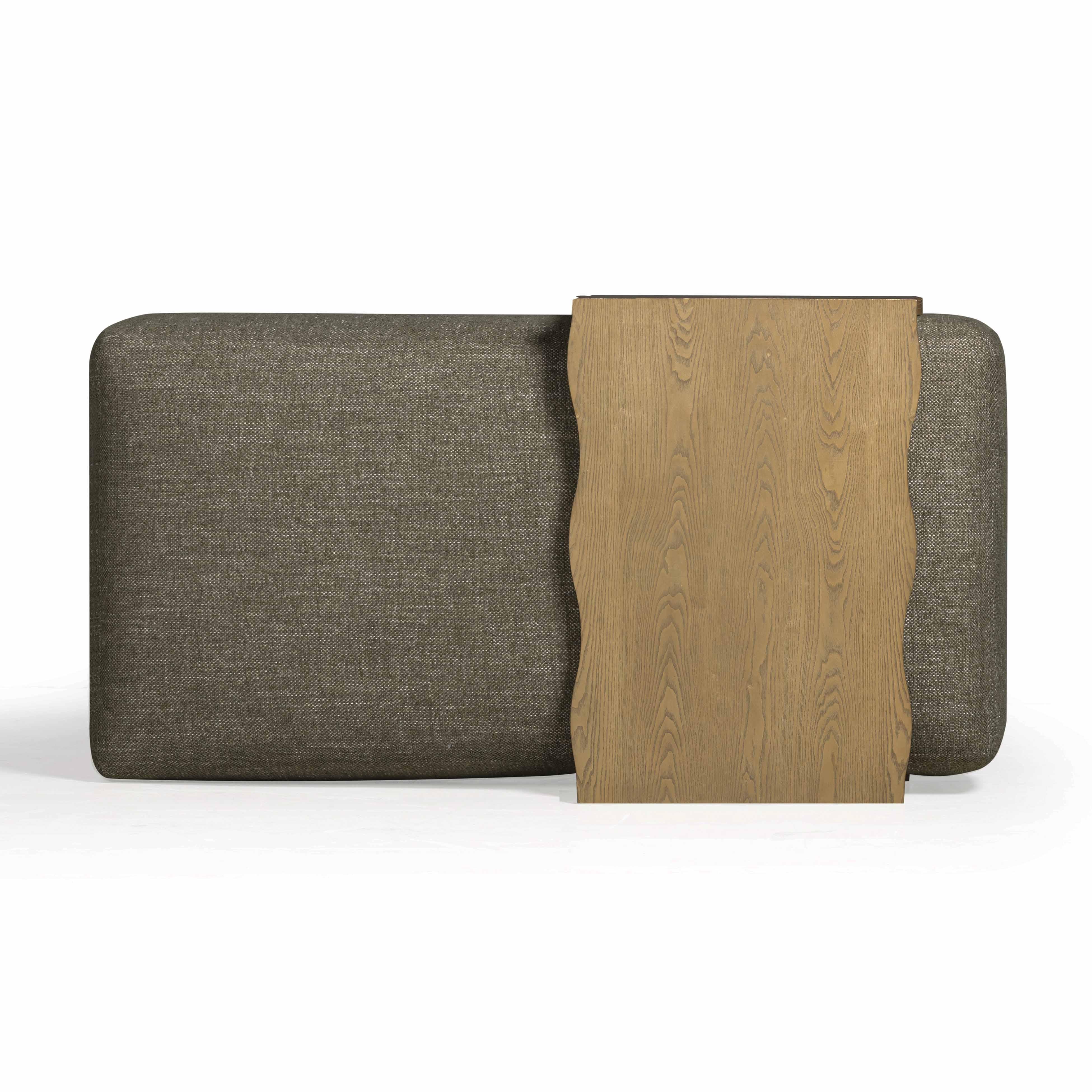 Spencer 54" Performance Basketweave Ottoman with Bridge Table - Image 12