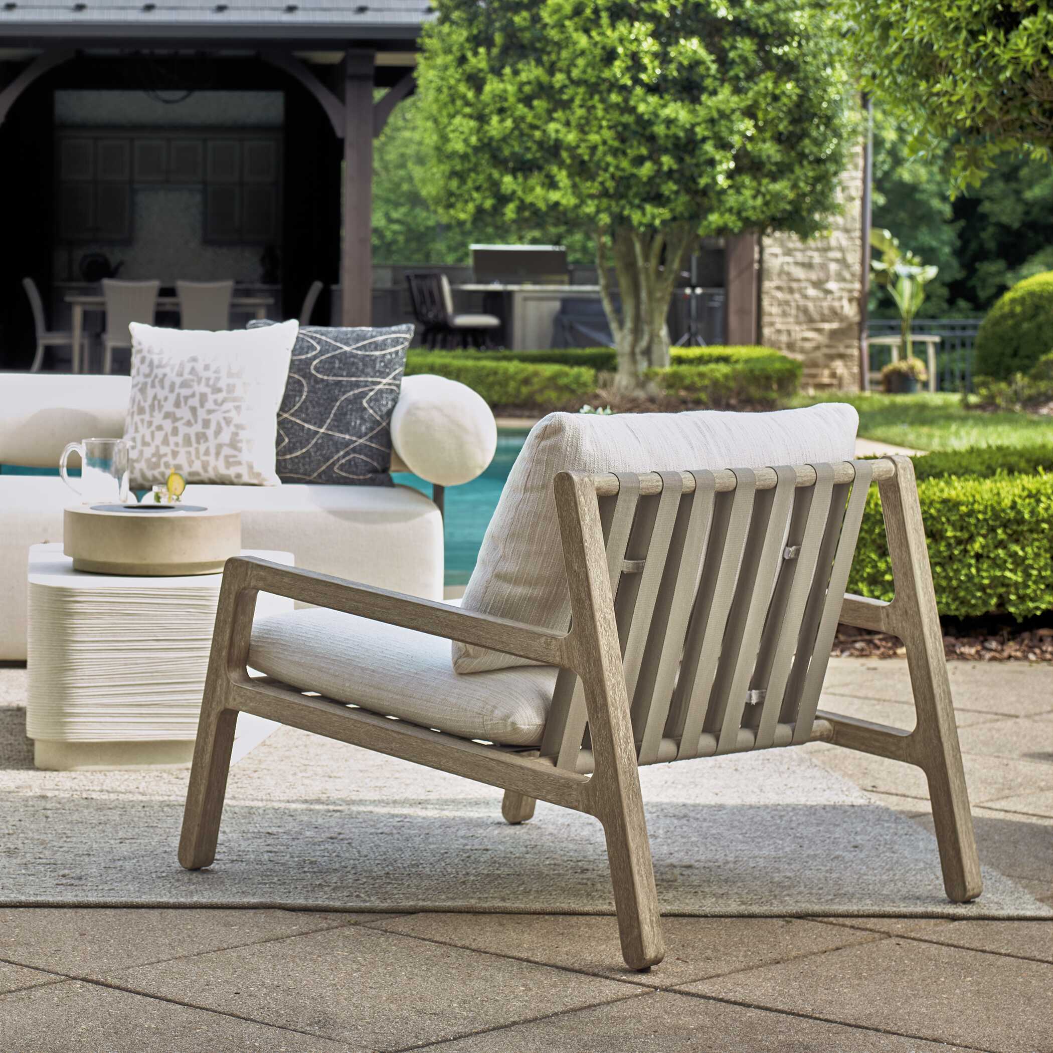 Strapped Outdoor Lounge Chair - Image 4
