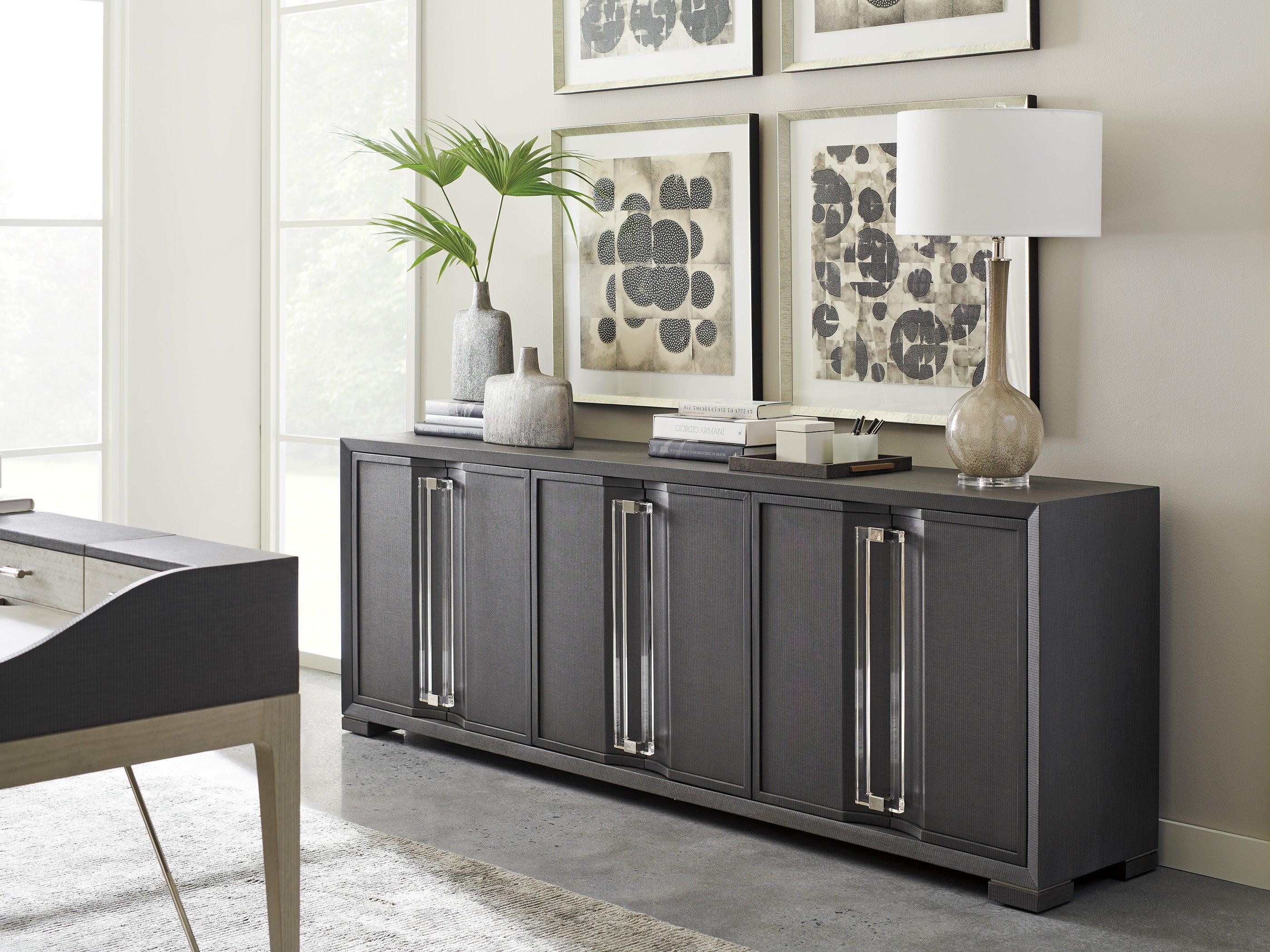 Studio Designs Anthology Linen Long Media Console - Image 2