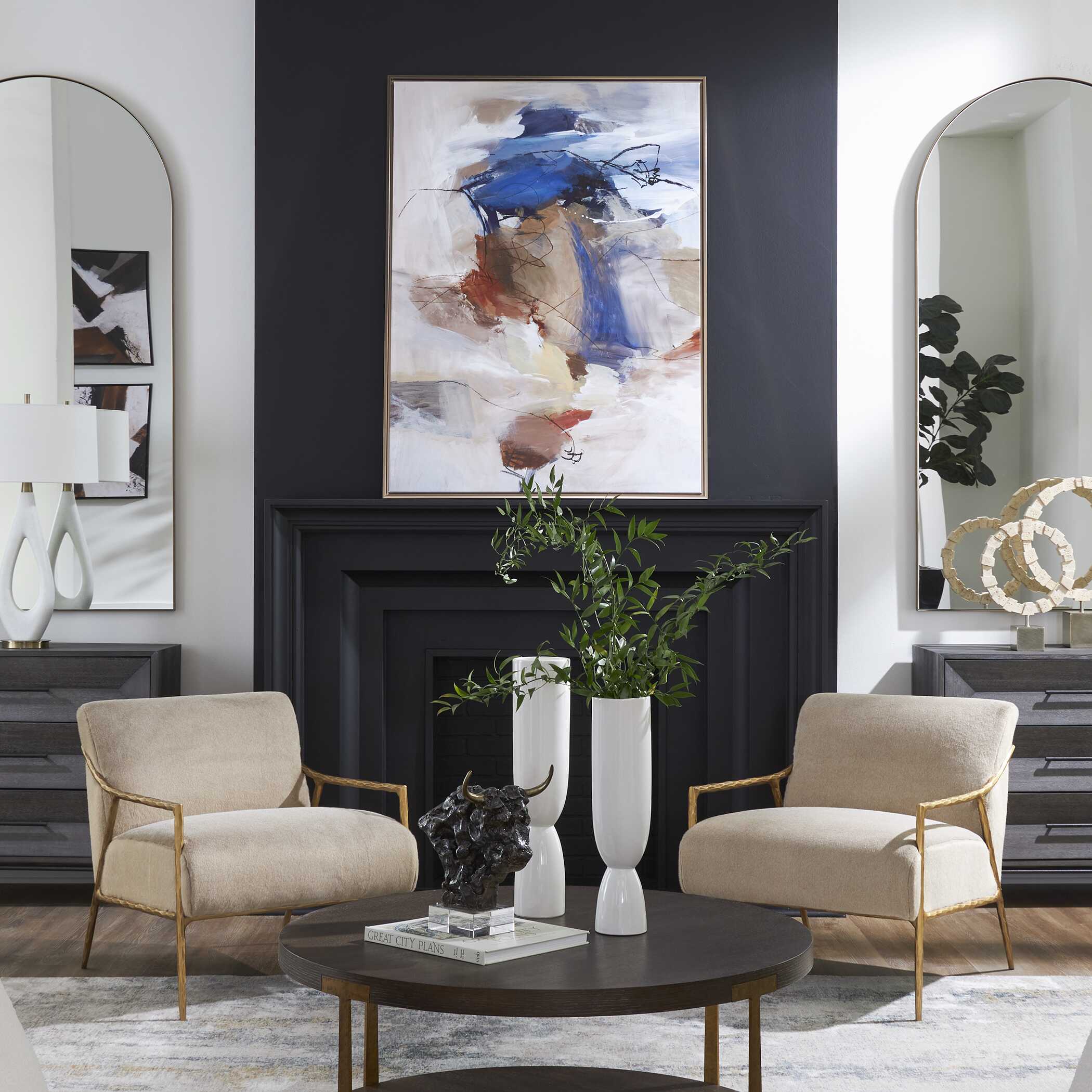 Subtle Nuances Framed Abstract Art - Image 2