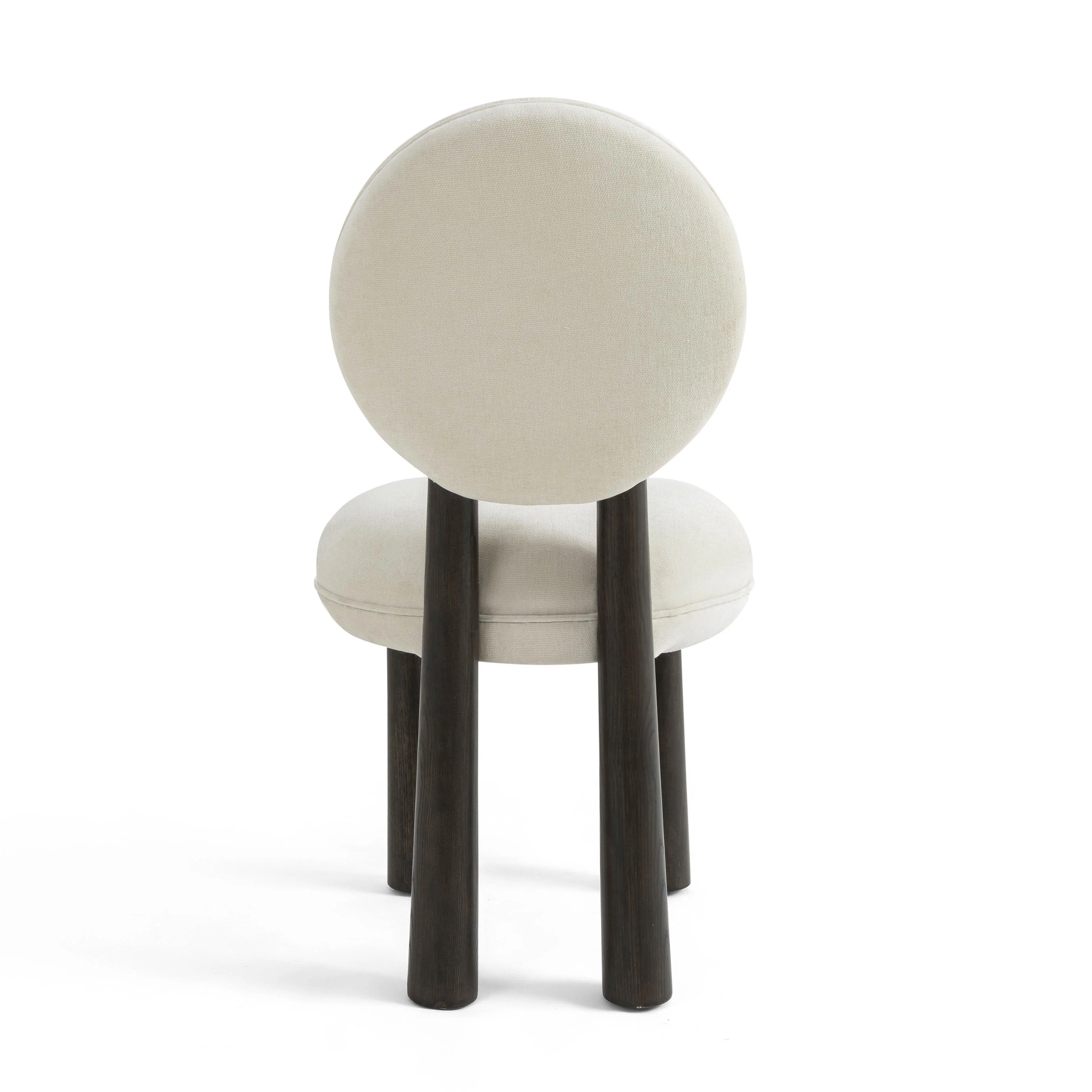 Sulley Cream Performance Chenille Dining Chair - Image 5