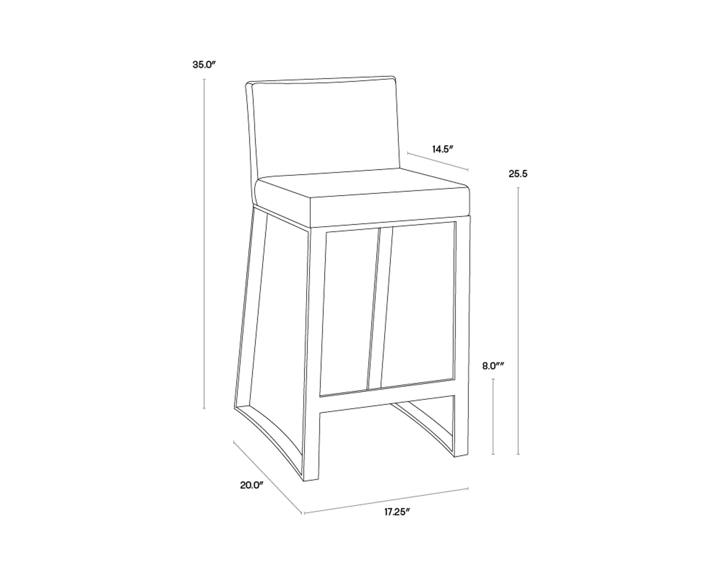Architect Counter Stool - Image 4