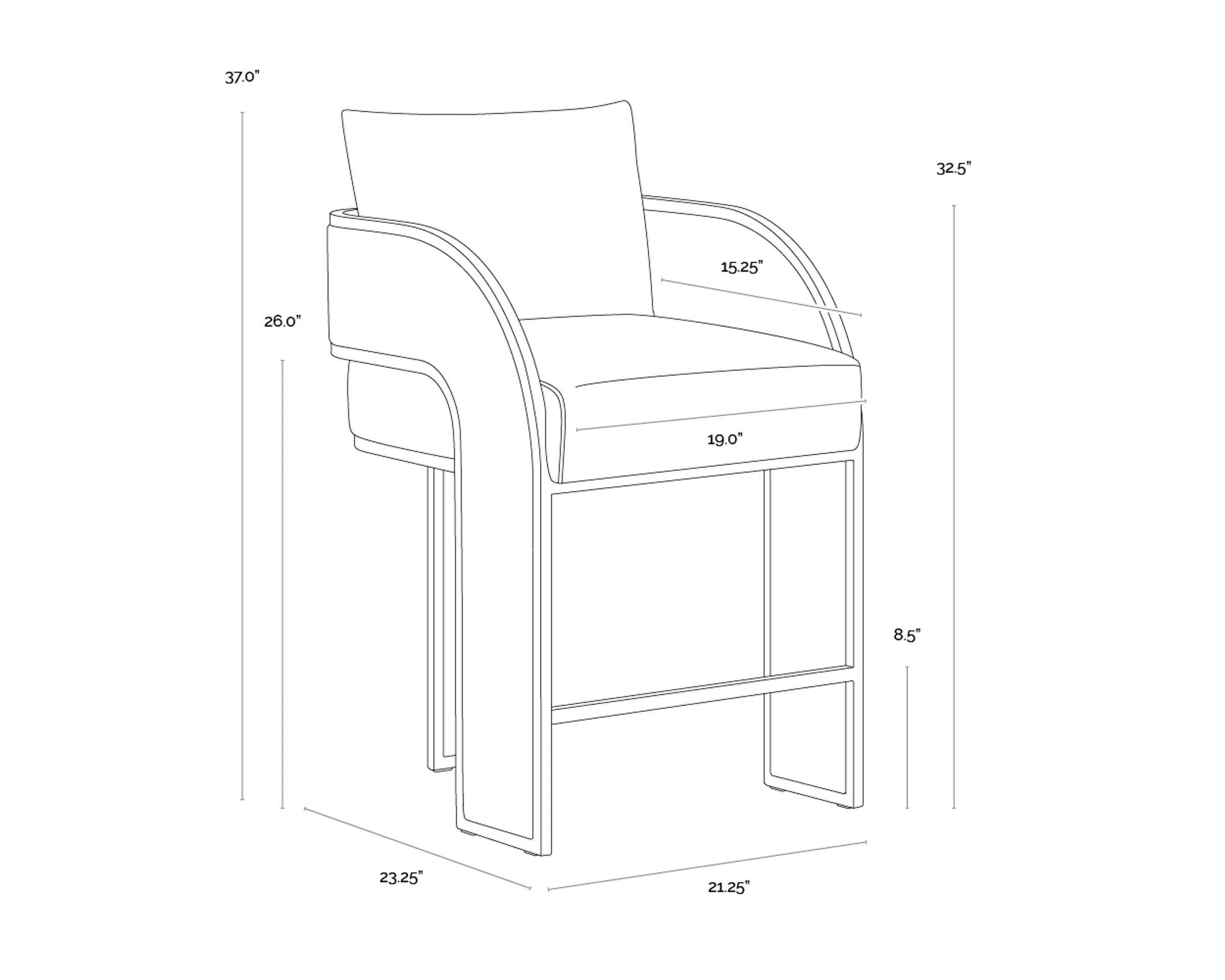 Baz Counter Stool - Image 12