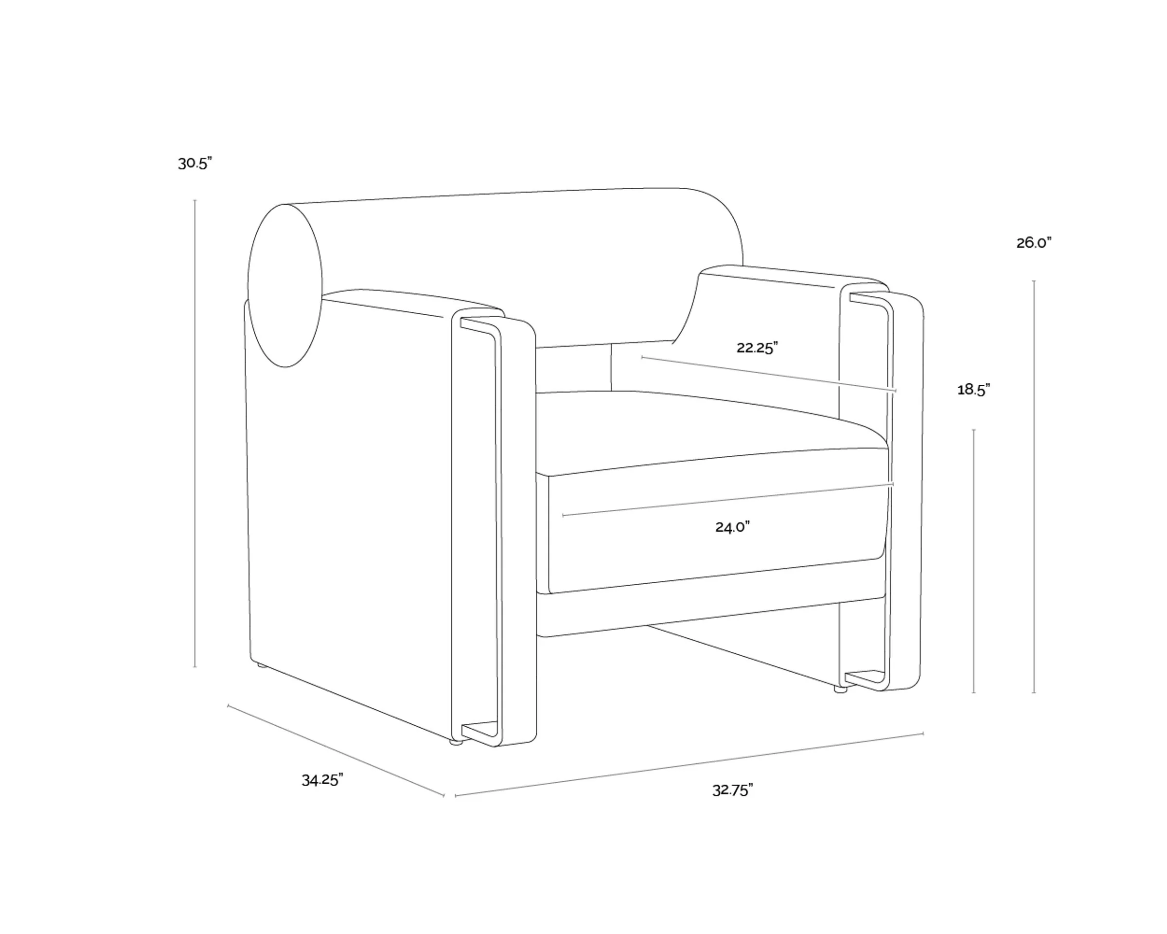 Edgar Lounge Chair - Image 6