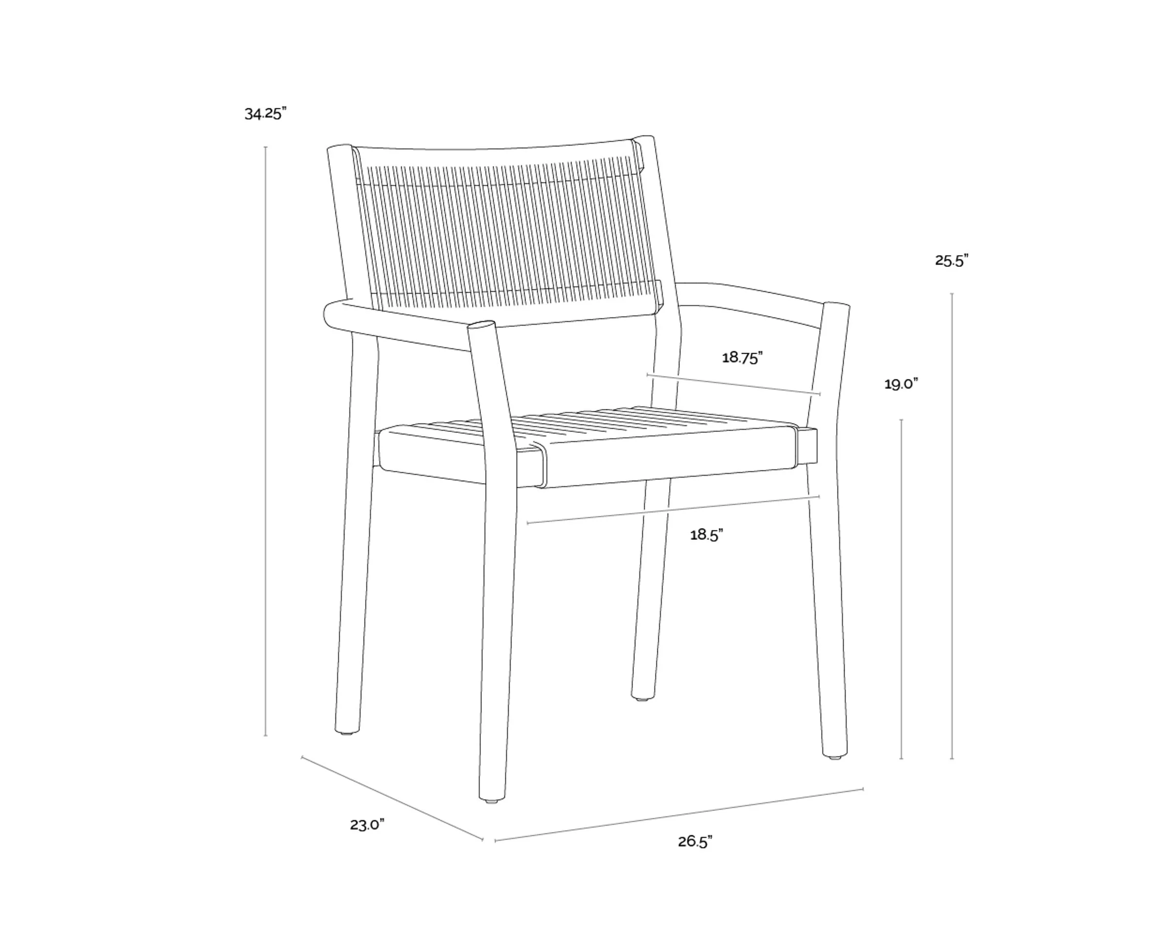 Kavala Stackable Dining Armchair - Set of 2 - Image 10