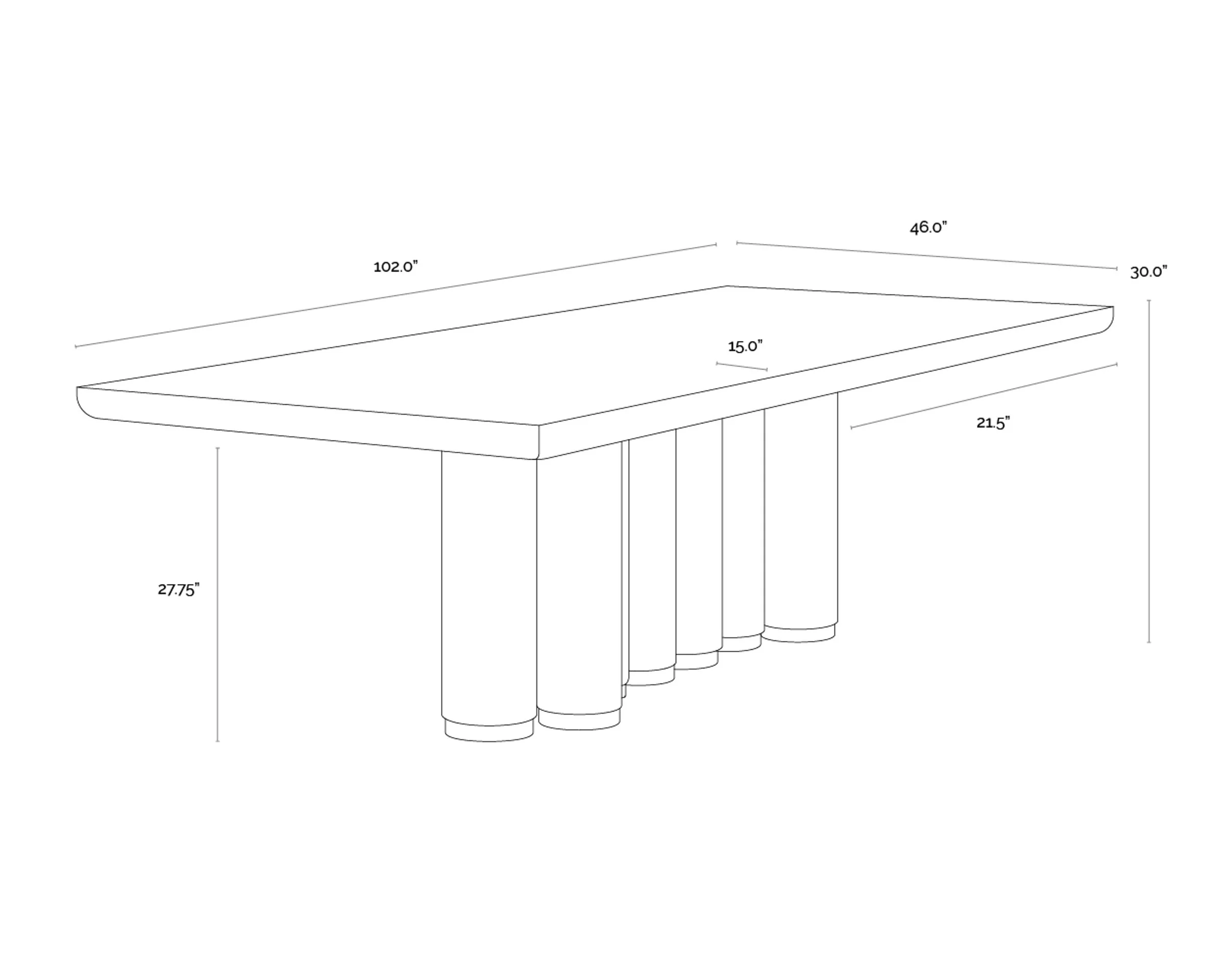 Salix Dining Table - Image 5